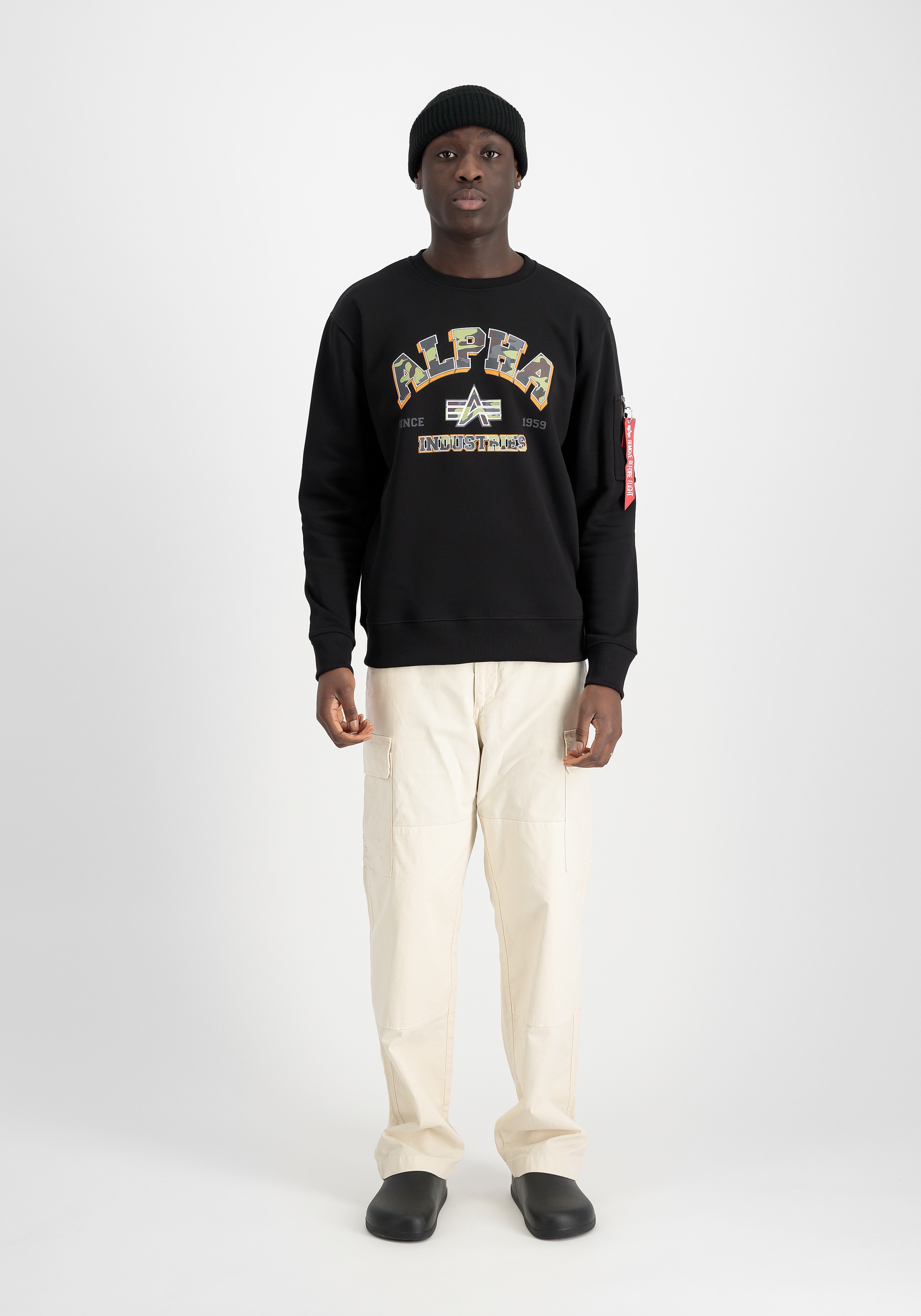 Alpha Industries Sweater »Alpha Industries Men - Sweatshirts College Camo Sweater«