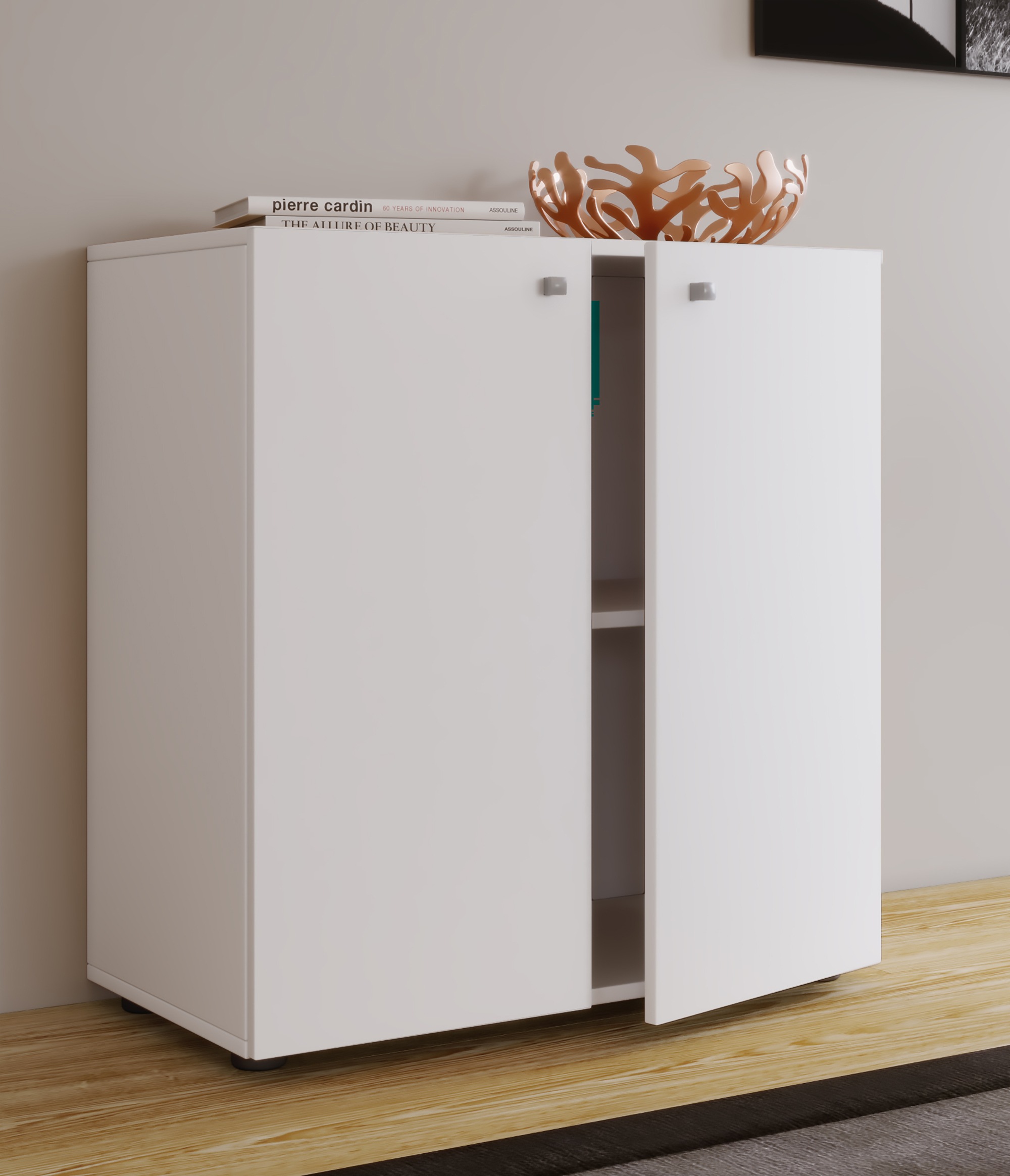 VCM Kommode »Holz Kommode Sideboard Anrichte Vandol 1 Drehtüren«