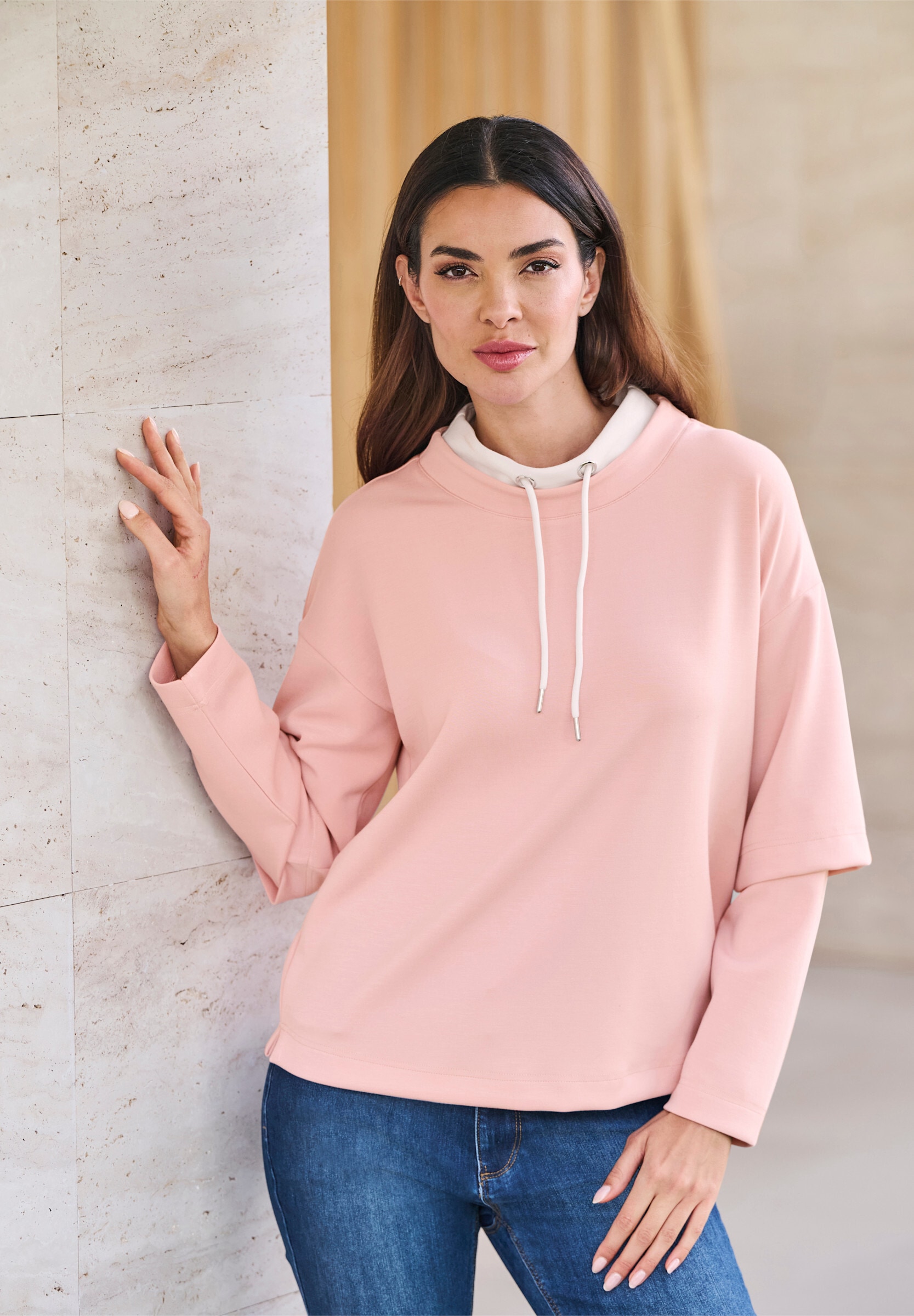 heine Sweatshirt »Sweatshirt Sweatshirt in 2-in-1-Optik«
