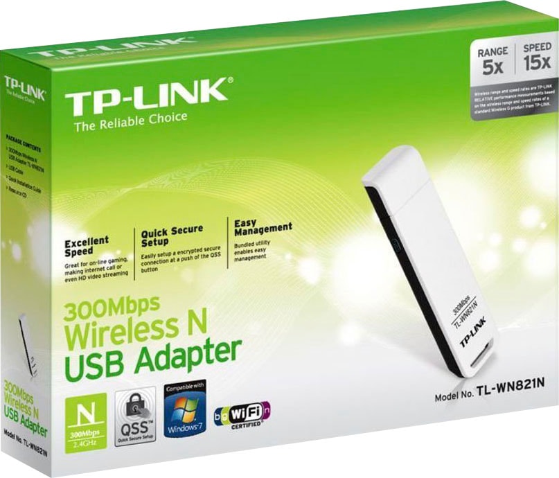 TP-Link WLAN-Stick »TL-WN821N - N300«, (300 Mbit/s)