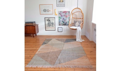 my home Teppich »Kanja«, rechteckig, weiche Haptik, Boho Look, Berber-Optik,  Rauten-Design online bei OTTO