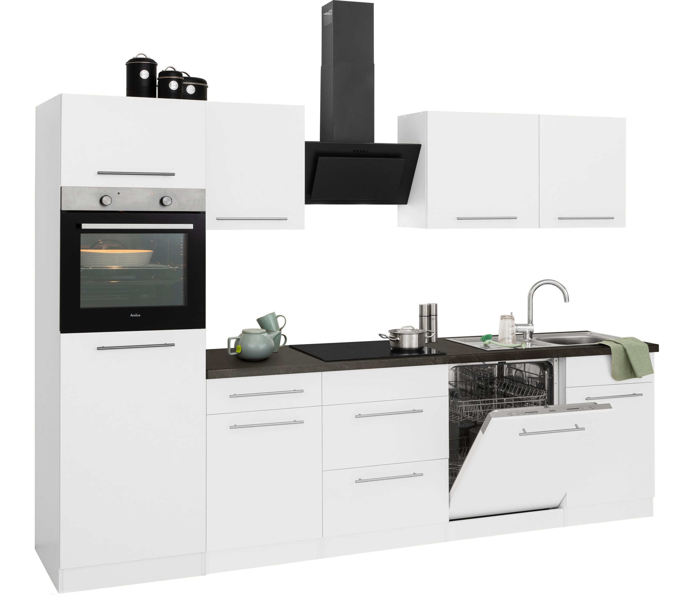 wiho Küchen Küchenzeile »Unna« ohne E-Geräte, Breite 280 cm