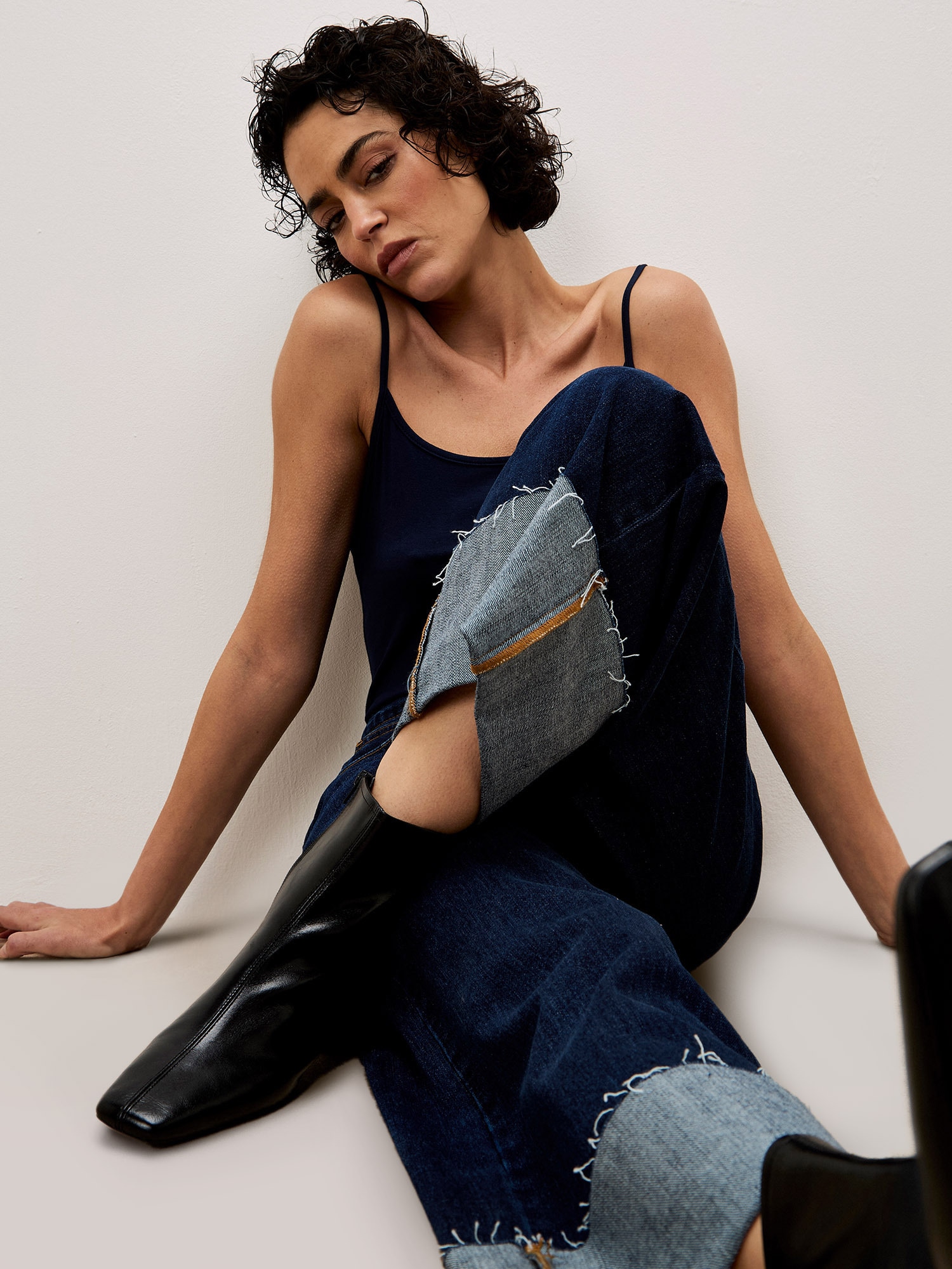Apricot Weite Jeans »Mid waist Jeans« mit breitem Umschlag