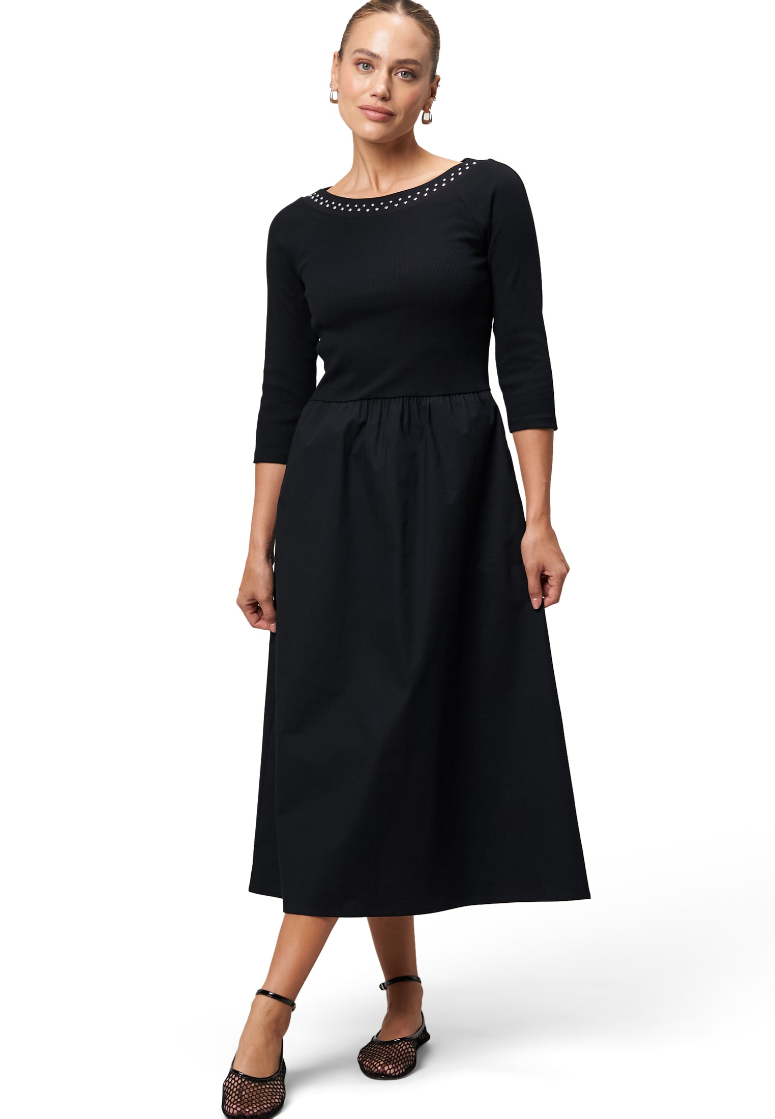 Zero Midikleid »Midikleid A-Linie mit Nieten«