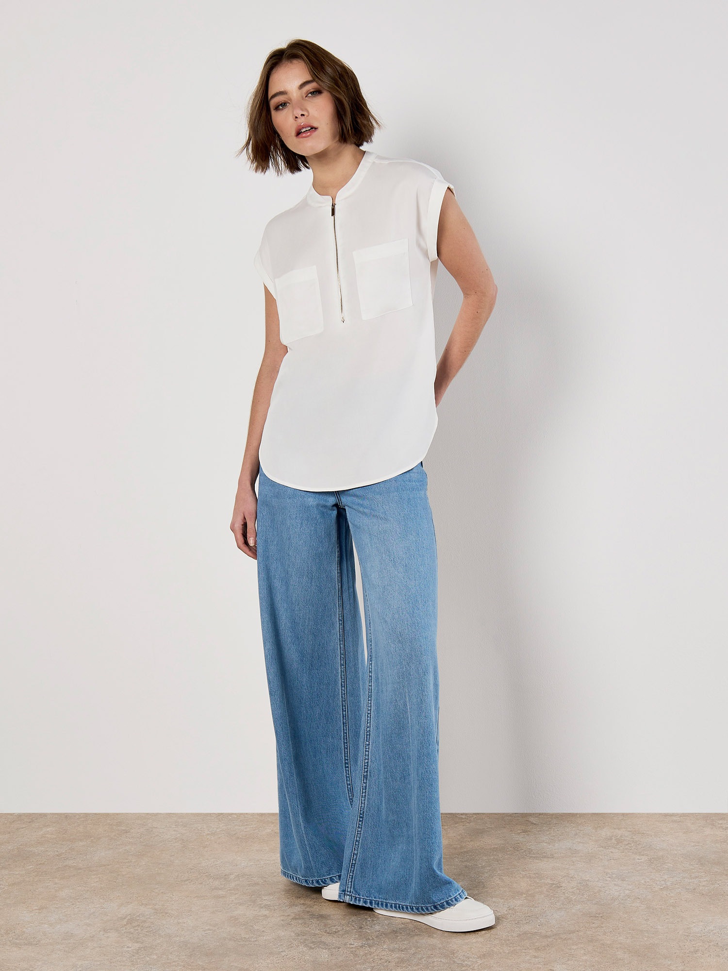 Apricot Klassische Bluse »Bluse« mit Reißverschluss