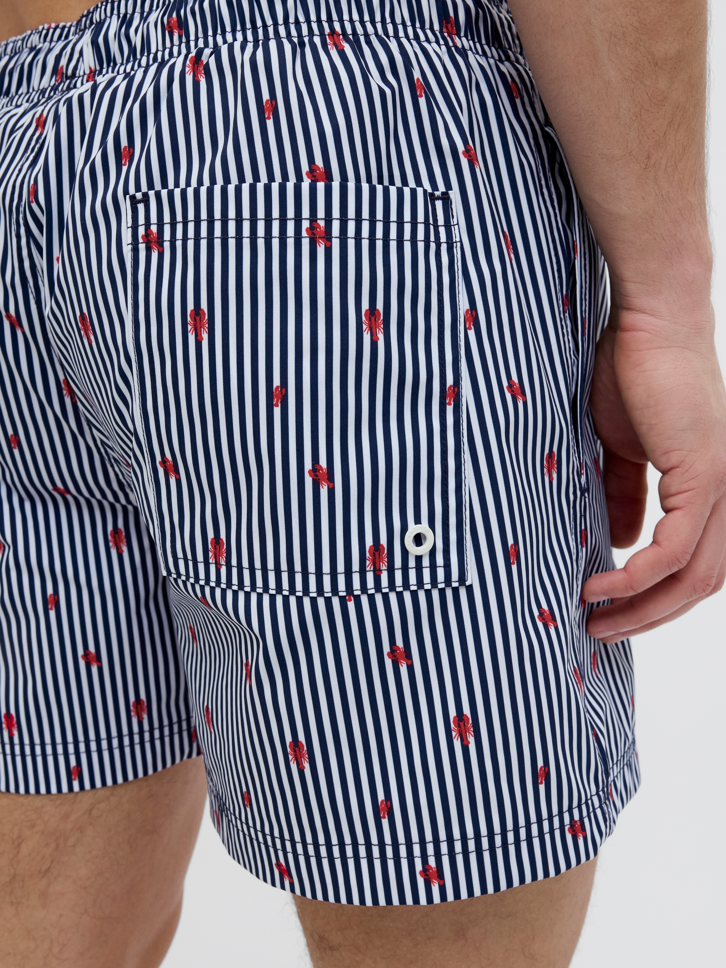 Jack & Jones Badeshorts »JPSTMAUI JJSWIM MINI STRIPE AKM SN«