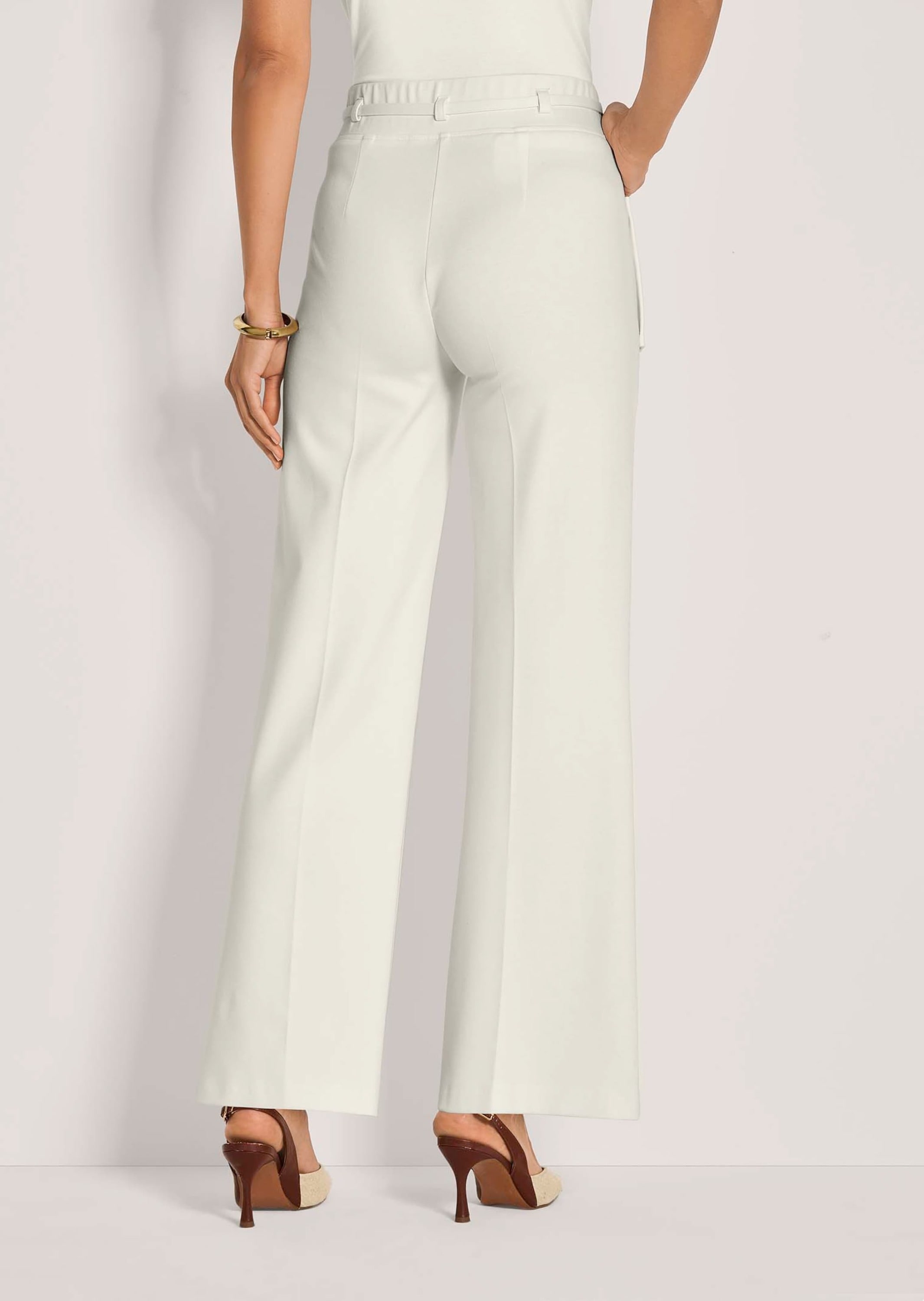 MADELEINE Jerseyhose »Schlupfhose Weite Jersey-Hose mit Bundfalten«