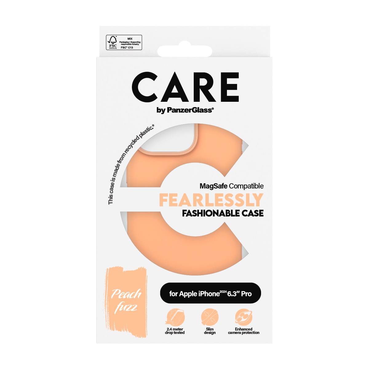 CARE by PanzerGlass Handyhülle »Fashionable Case für Apple iPhone 16 Pro«, Backcover, Schutzhülle, Handyschutzhülle, Case, Schutzcase, stoßfest