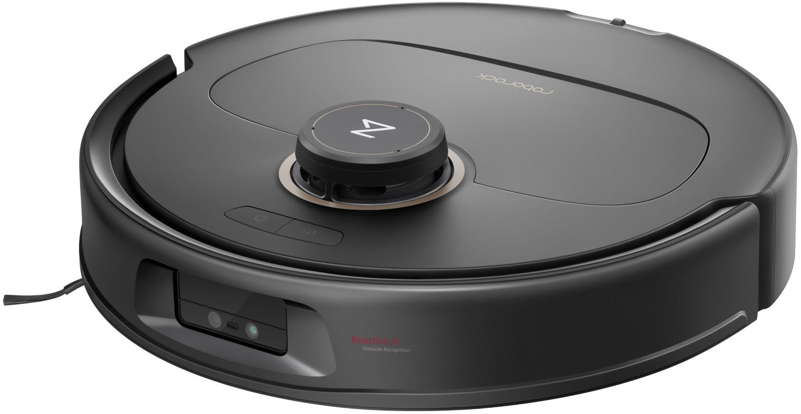 Roborock Nass-Trocken-Saugroboter »Roborock QREVO MaxV Black, FlexiArm Design, 7.000 PA HyperForce«, heißwasser Mopp-Wäsche, Reactive AI Hinderniserkennung