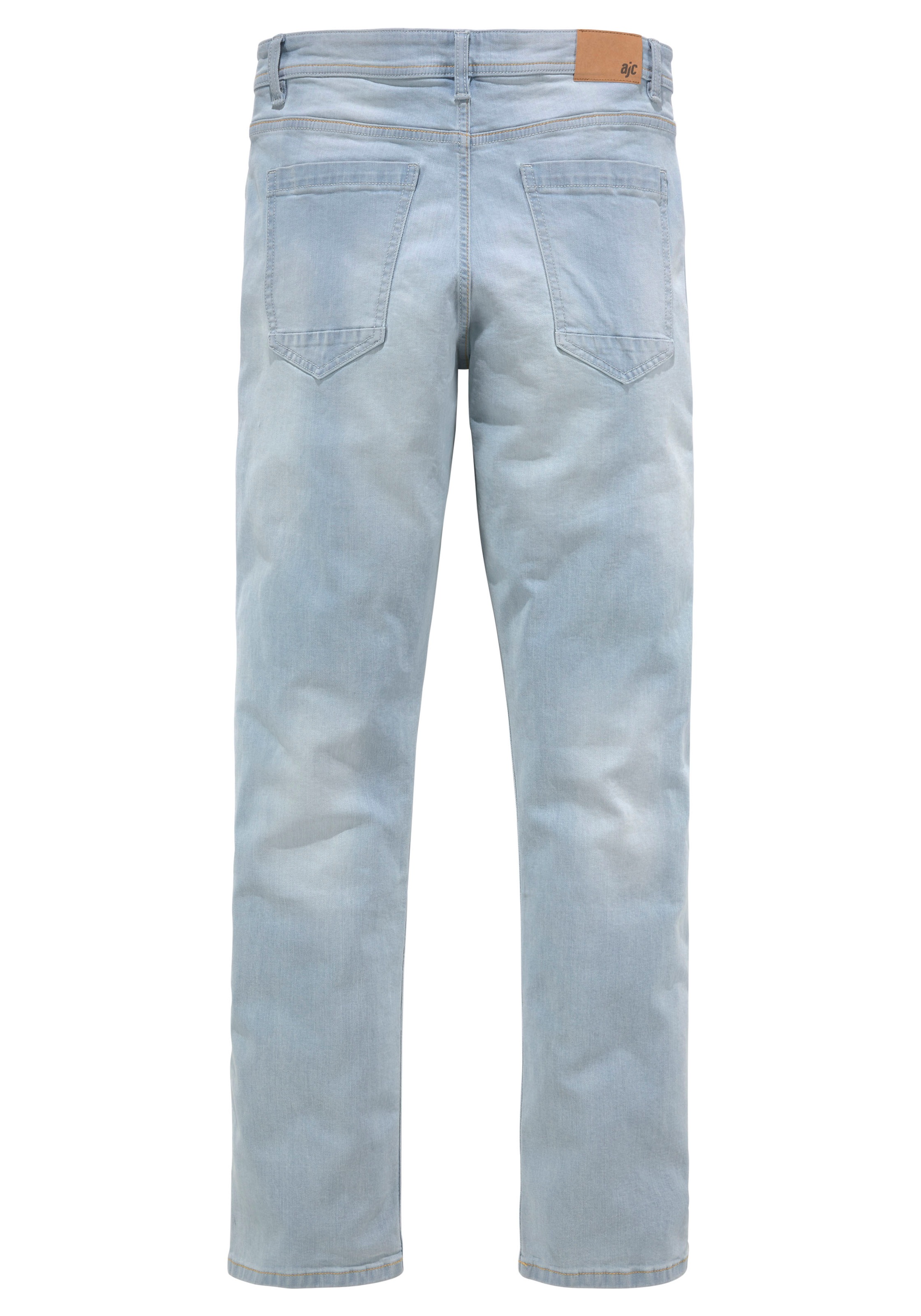 AJC Straight-Jeans, gerade geschnitten, Used-Look-Waschung, niedrige Leibhöhe
