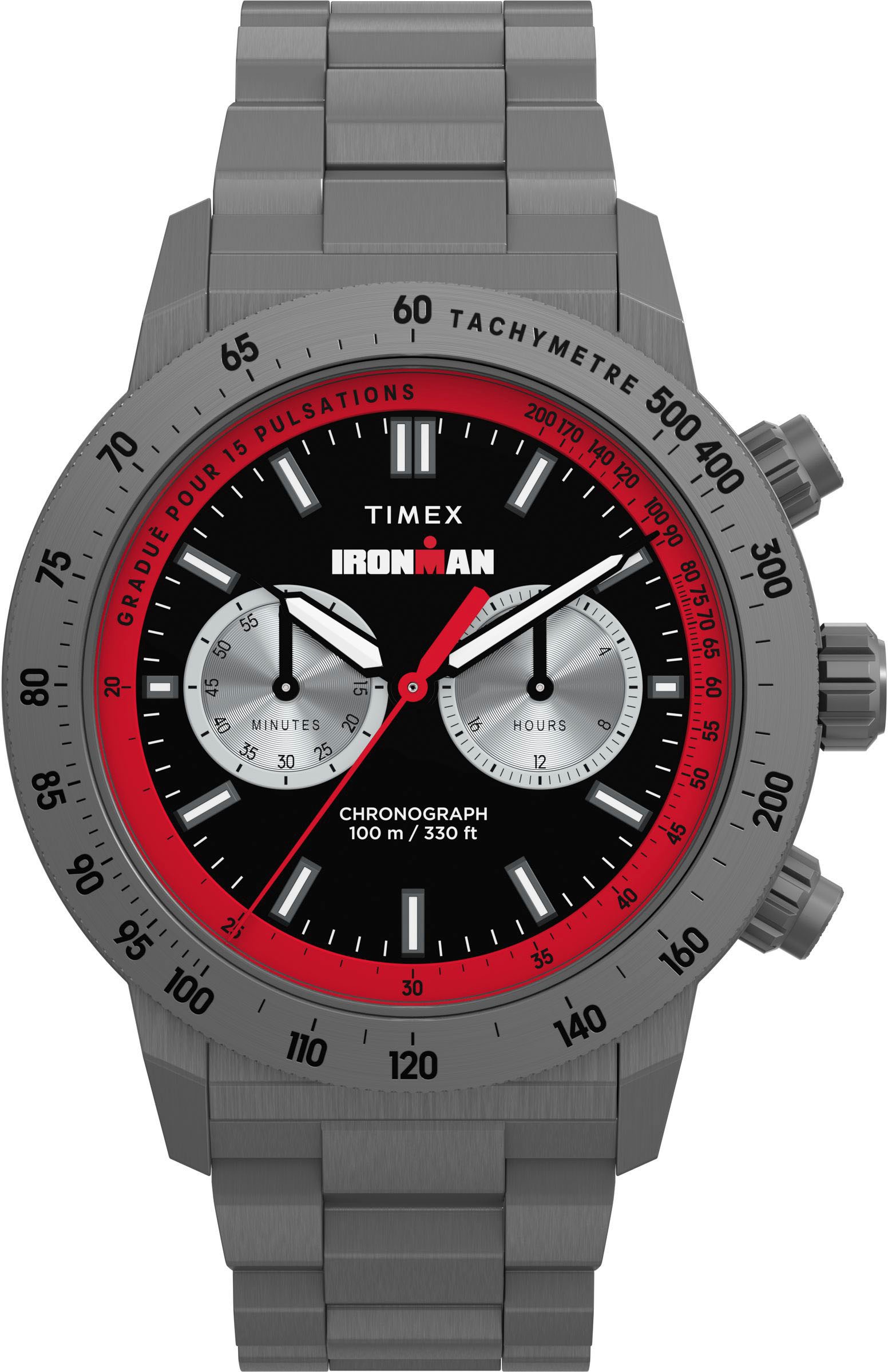 Timex Chronograph »ADRENALINE« Quarzuhr, Armbanduhr, Herrenuhr,Edelstahlarmband,Stoppfunktion