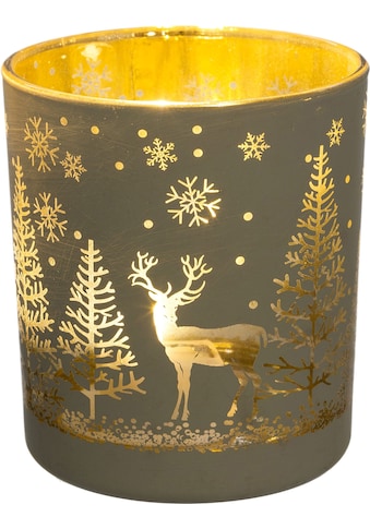 Creativ deco Teelichthalter »Weihnachtsdeko«, (4 St.), mit goldfarbener Innenseite kaufen