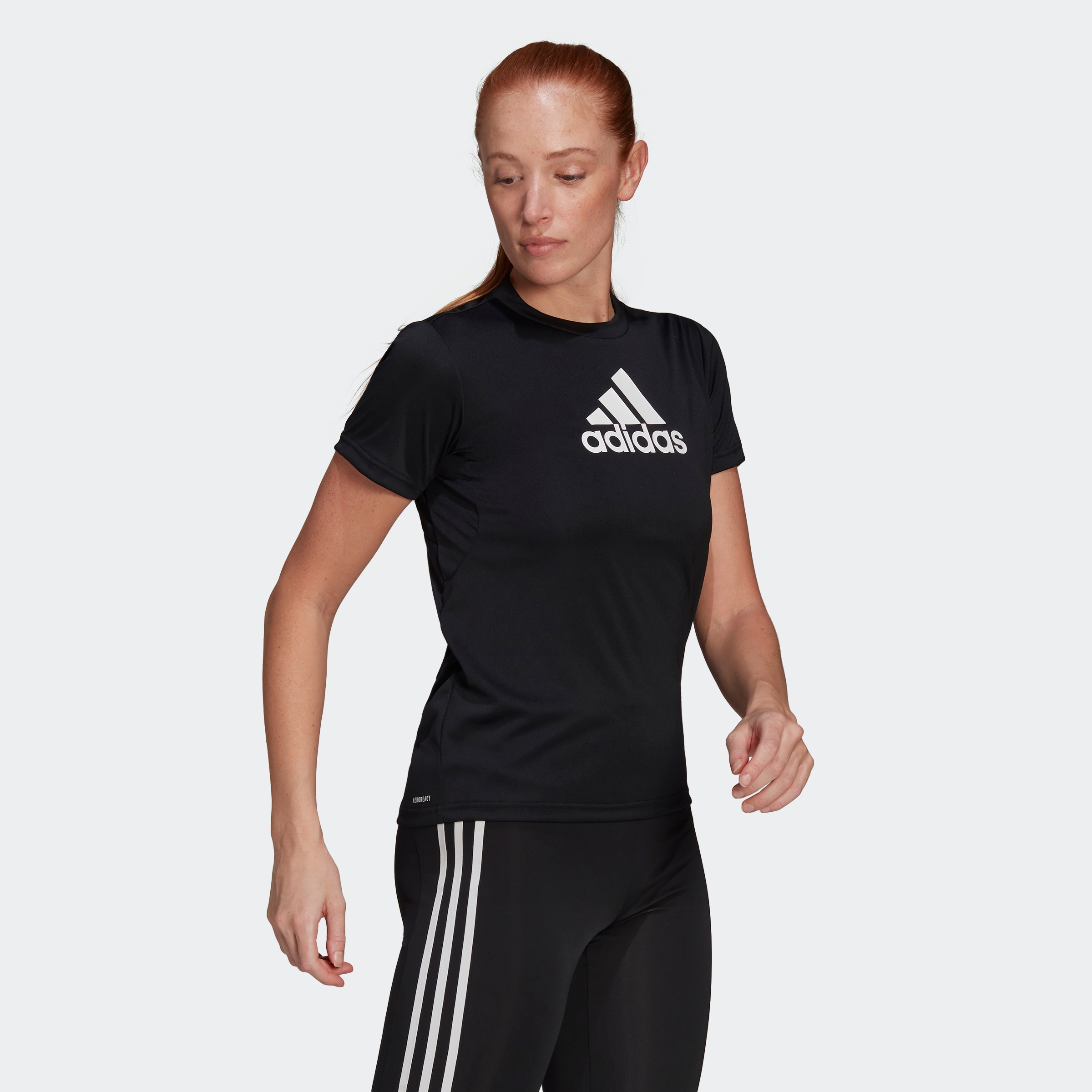 adidas Performance T-Shirt »PRIMEBLUE DESIGNED 2 MOVE LOGO SPORT«