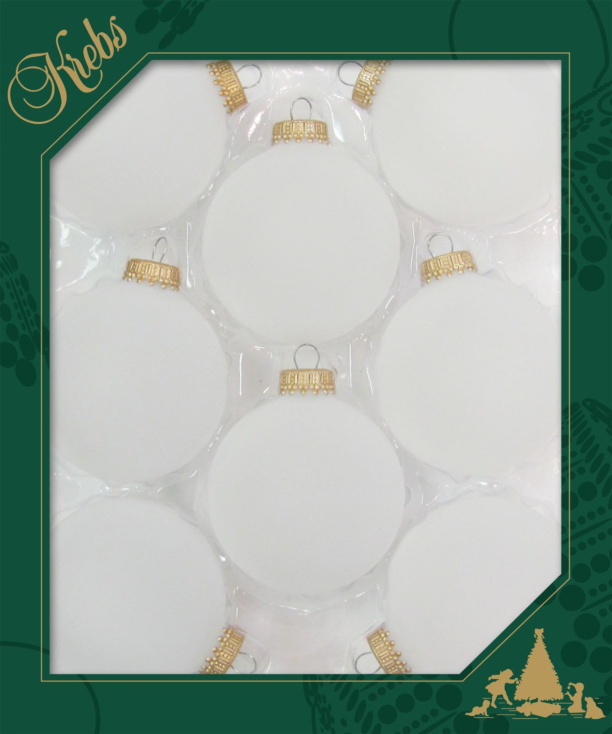 Krebs Glas Lauscha Weihnachtsbaumkugel »CBK70801, Weihnachtsdeko, Christbaumschmuck, Christbaumkugeln Glas«, (Set, 8 St.), aus Glas