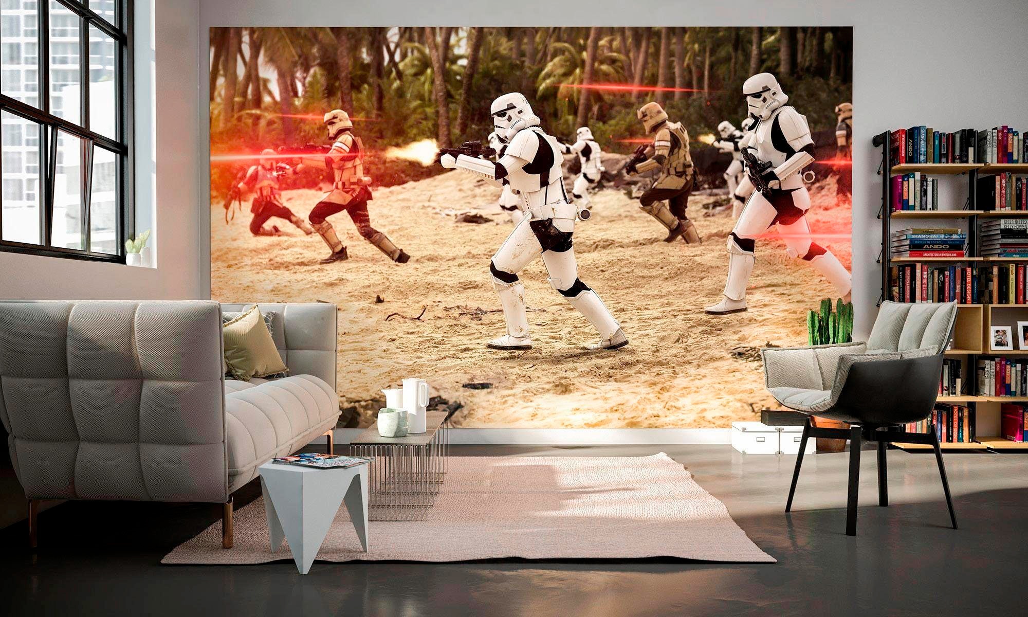 Komar Vliestapete »Digitaldruck Vlies -  Star Wars Imperial Strike - Größe 400 x 250 cm« bedruckt glatt Kinderzimmer