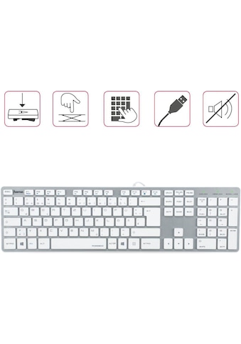Tastatur »Tastatur PC Tastatur kabelgebunden im Slim-Design«