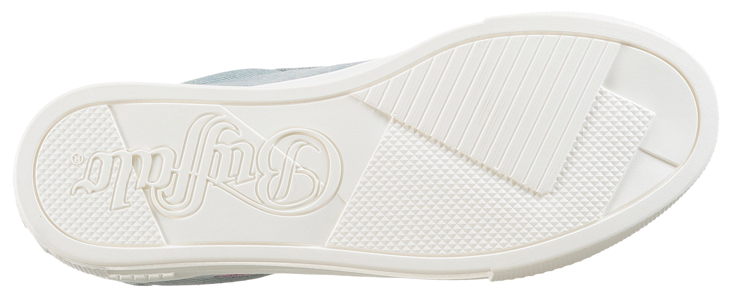 Buffalo Plateausneaker »PAIRED HEART«, Schnürschuh, Halbschuh, Freizeitschuh mit Herz-Stickerei