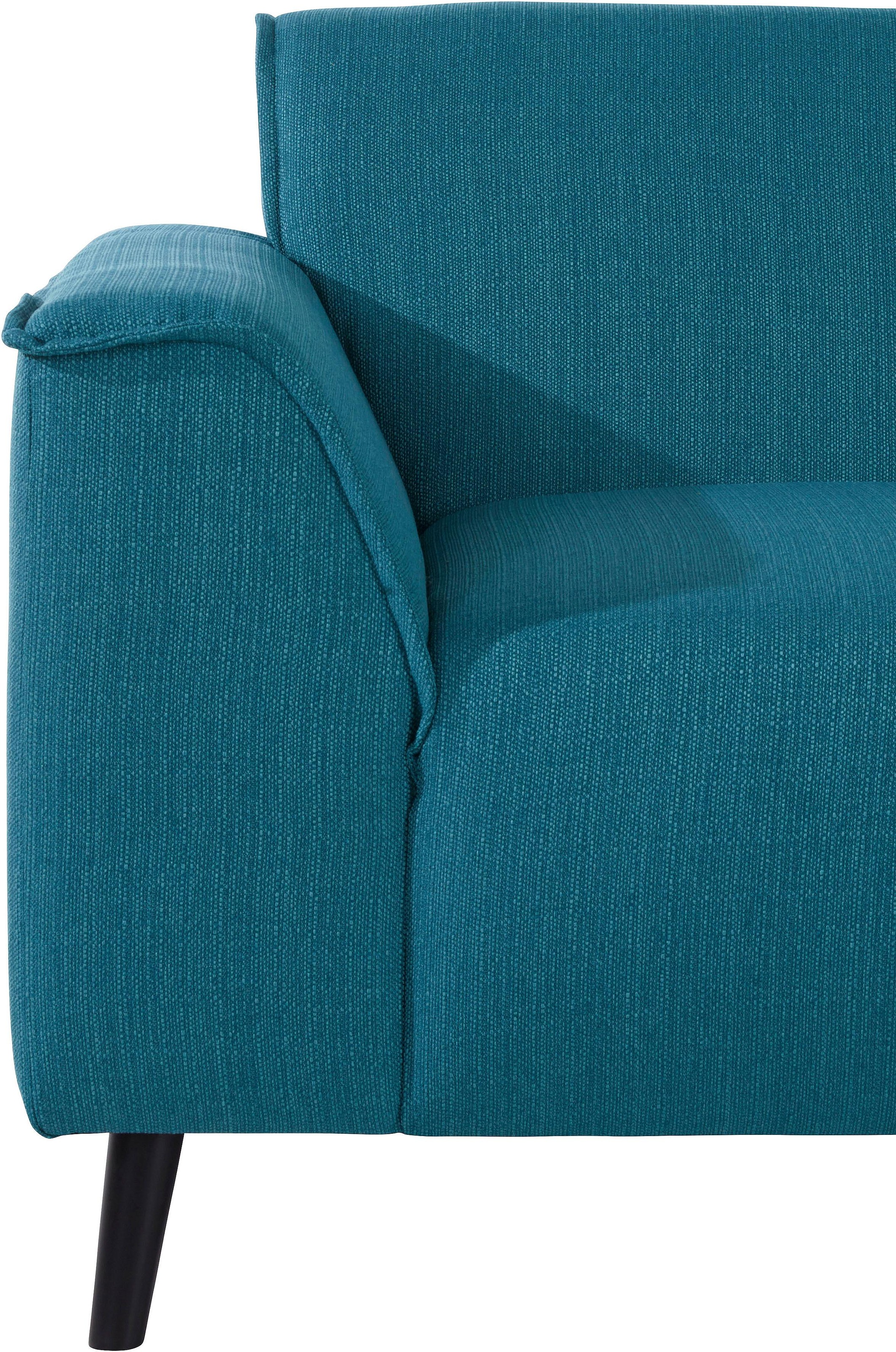 DOMO collection Ecksofa »Amora, inkl. Federkern für mehr Sitzkomfort, Breite 263cm, L-Form« Komfortsitzhöhe 47 cm, Fußhöhe passend für gängige Saugroboter!