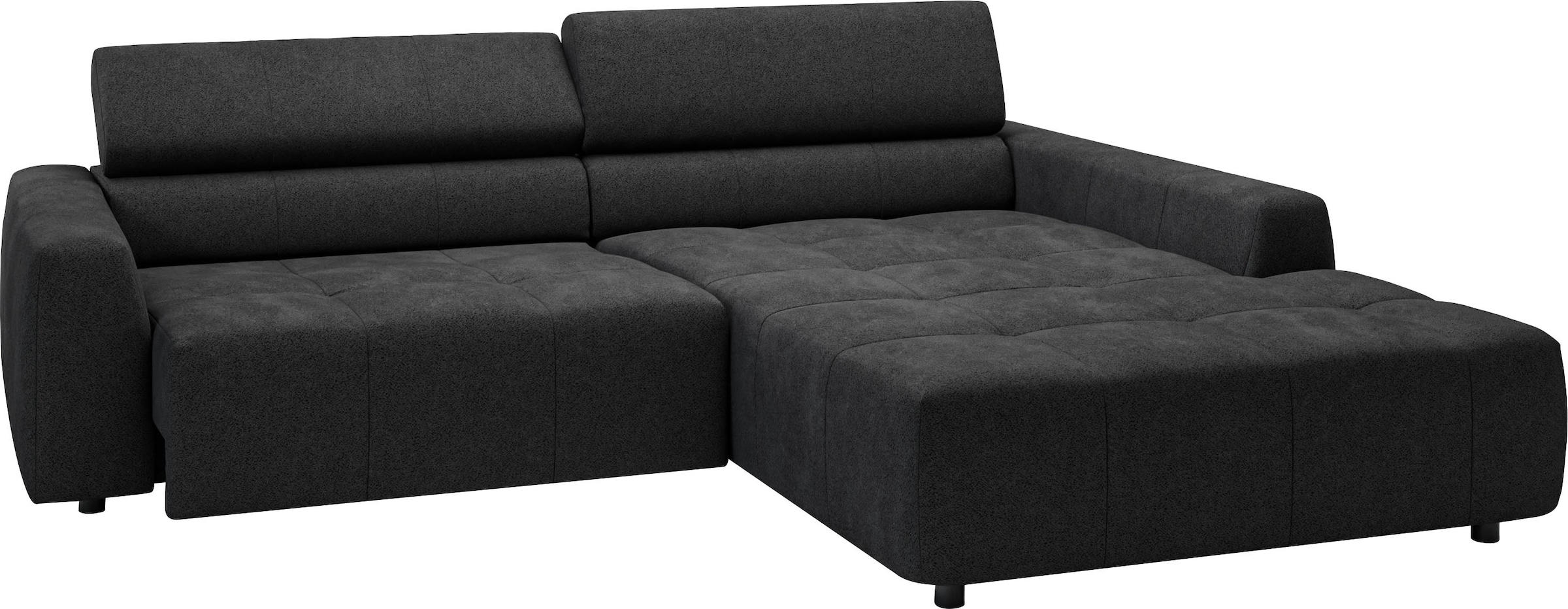 3C Candy Ecksofa »Denver auch mit Cord- und Easy care-Bezug, Kopfteilverstellung L-Form«, wahlweise. mit motorischer Sitztiefenverstellung