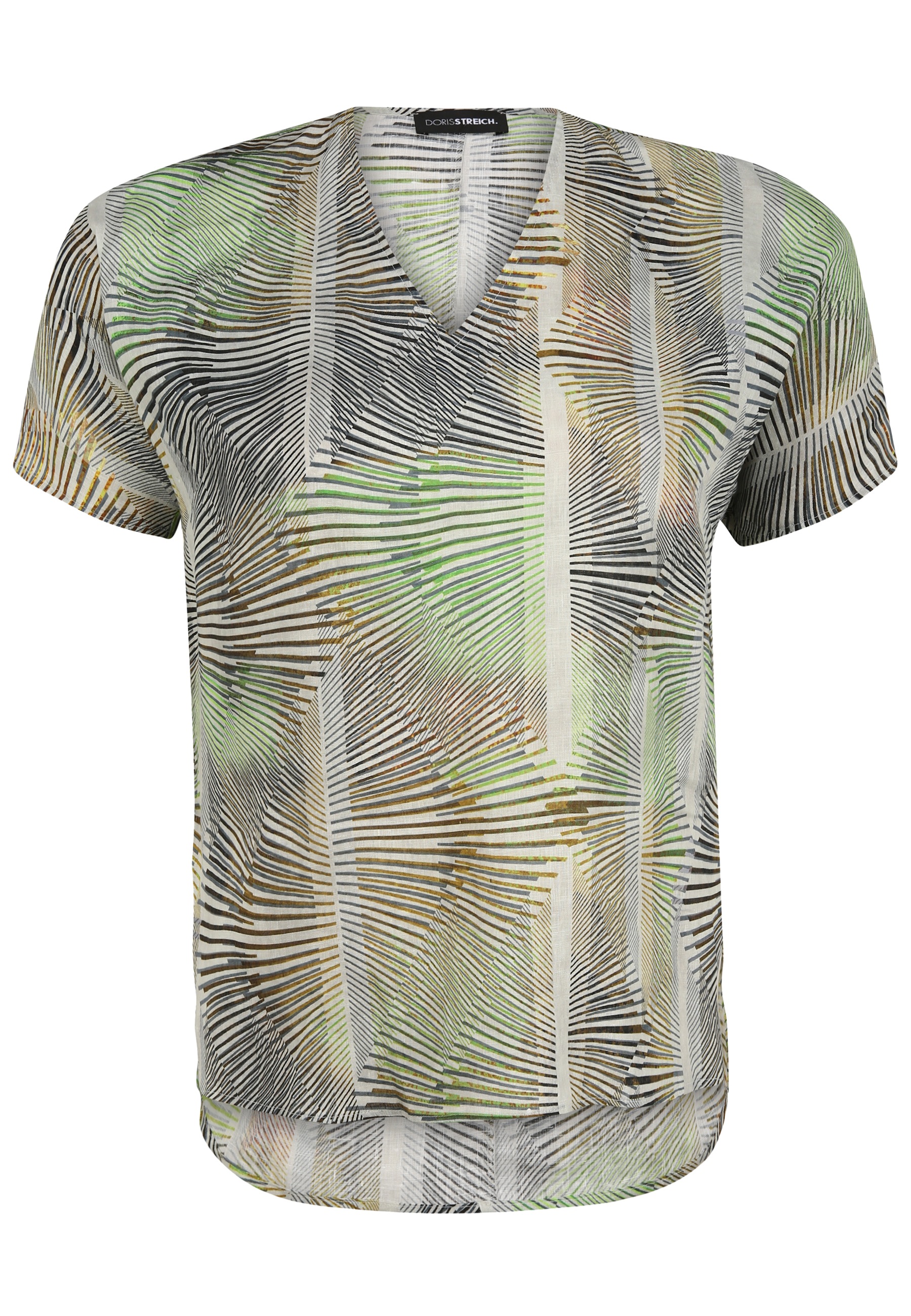 Doris Streich Shirtbluse »mit V-Ausschnitt«, und Allover-Print