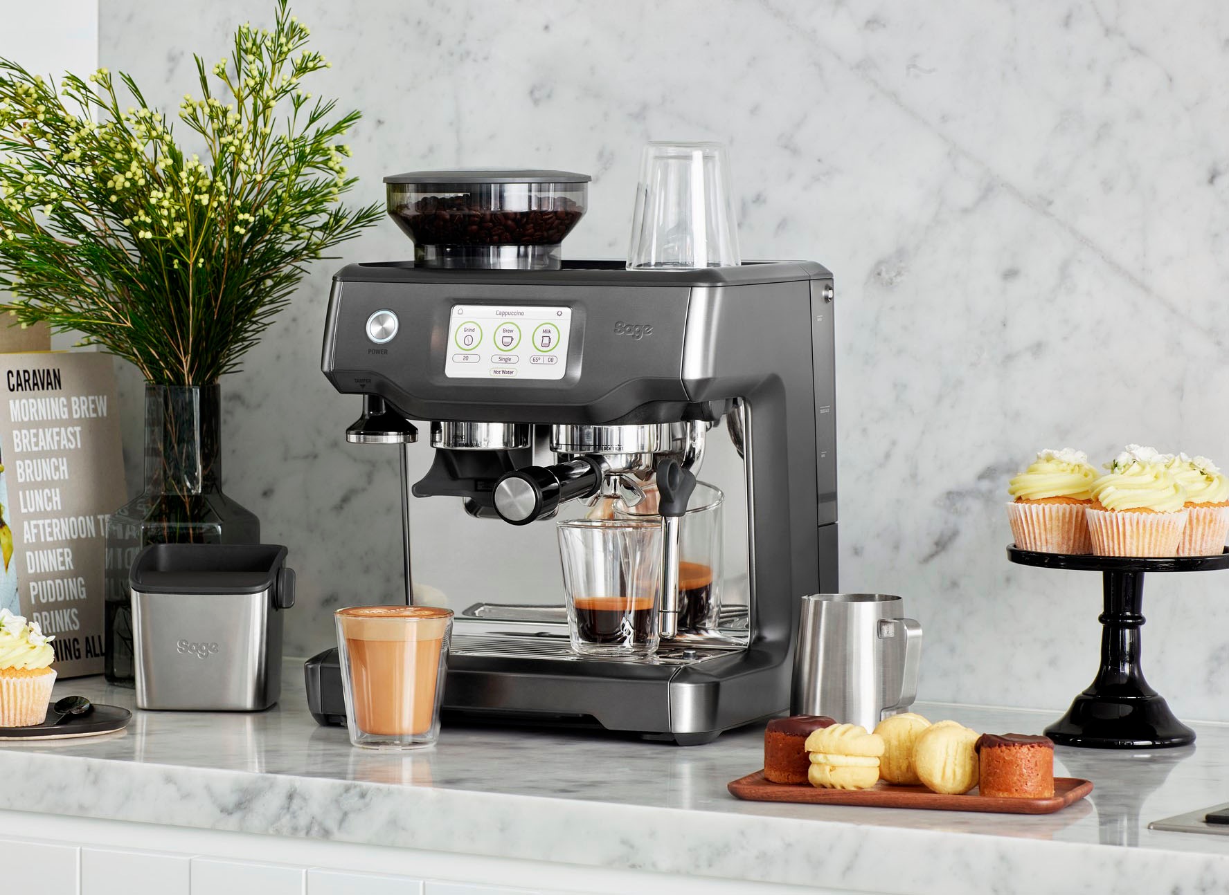 Sage Espressomaschine »SES880BST the Barista Touch Black Stainless Steel«, Siebträger
