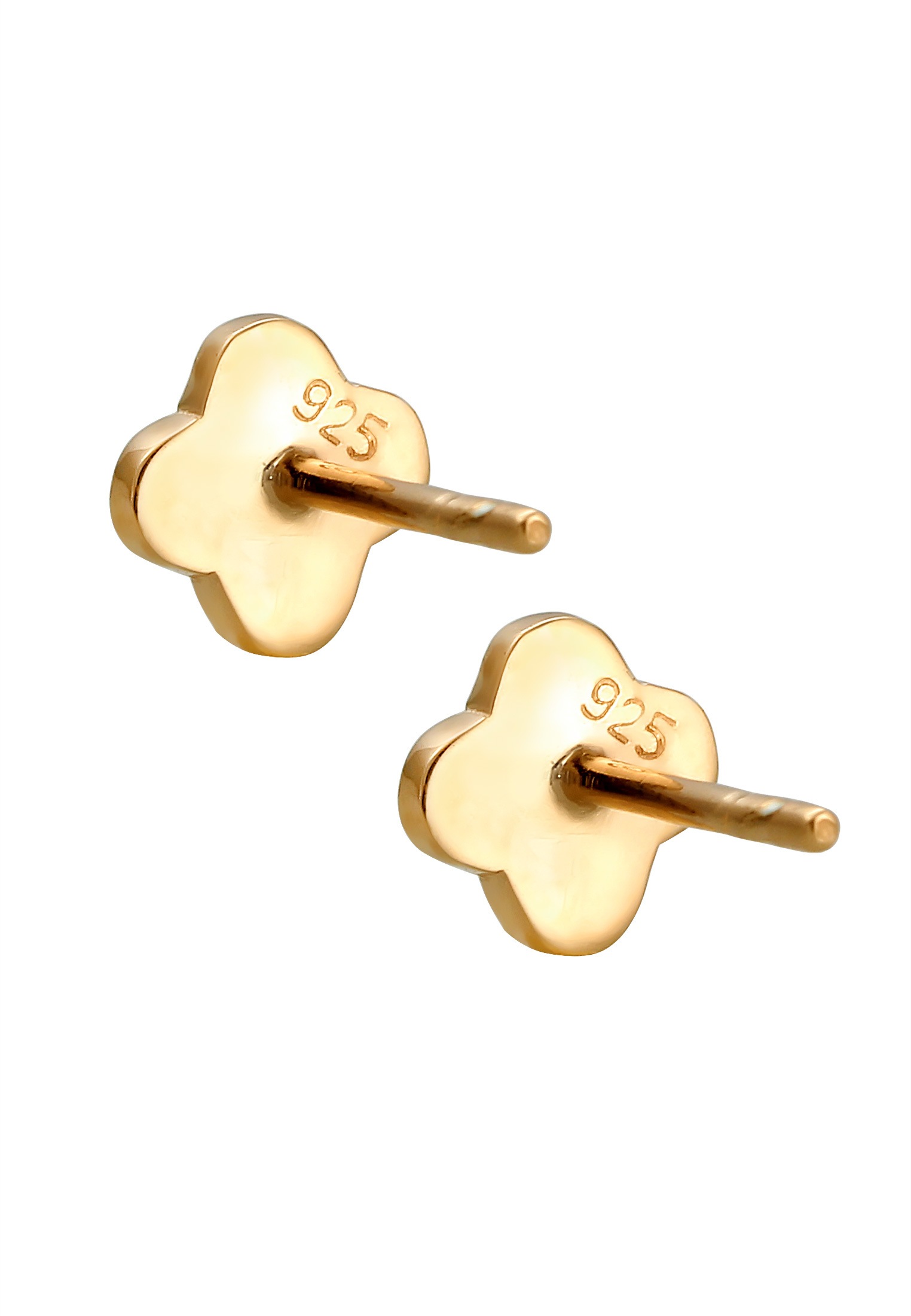 Elli Paar Ohrstecker »Ohrringe Ohrstecker Kleeblatt 925 Sterling Silber«