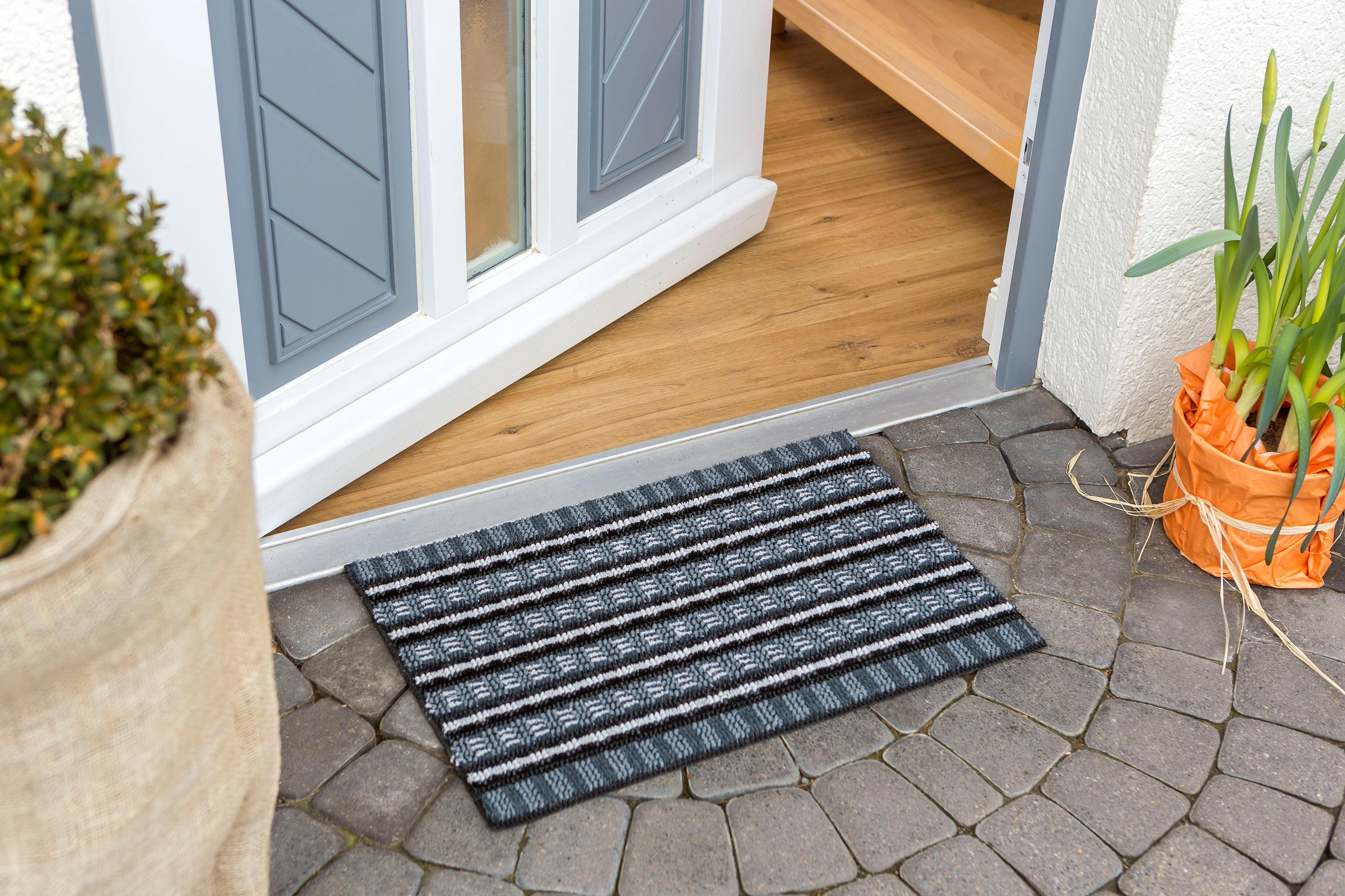 ASTRA Fußmatte »Poly Brush 250« rechteckig 14 mm Höhe Schmutzfangmatte, In -und Outdoor geeignet