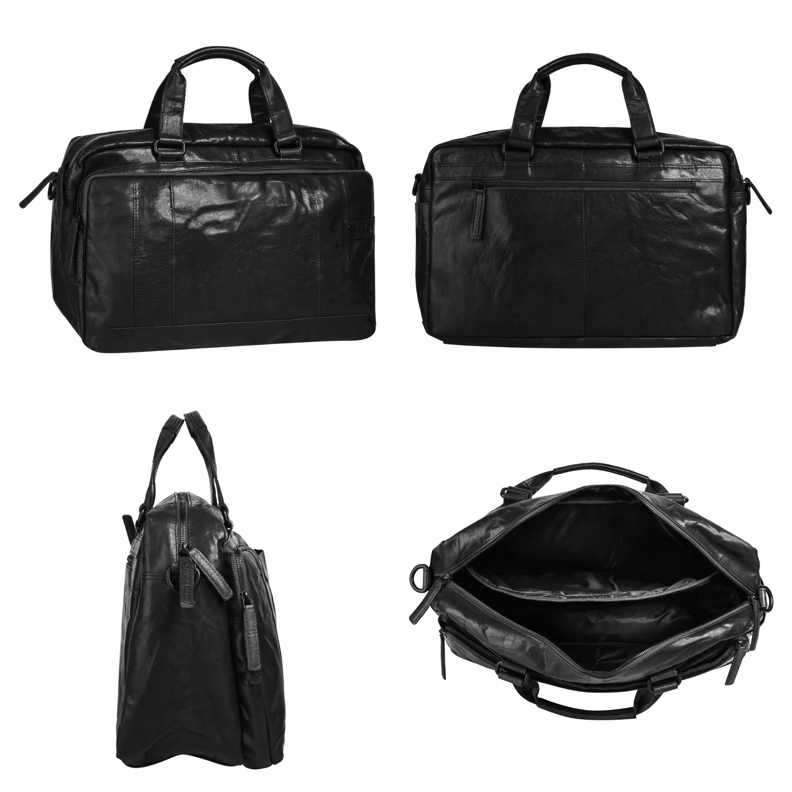 Spikes & Sparrow Reisetasche, echt Leder