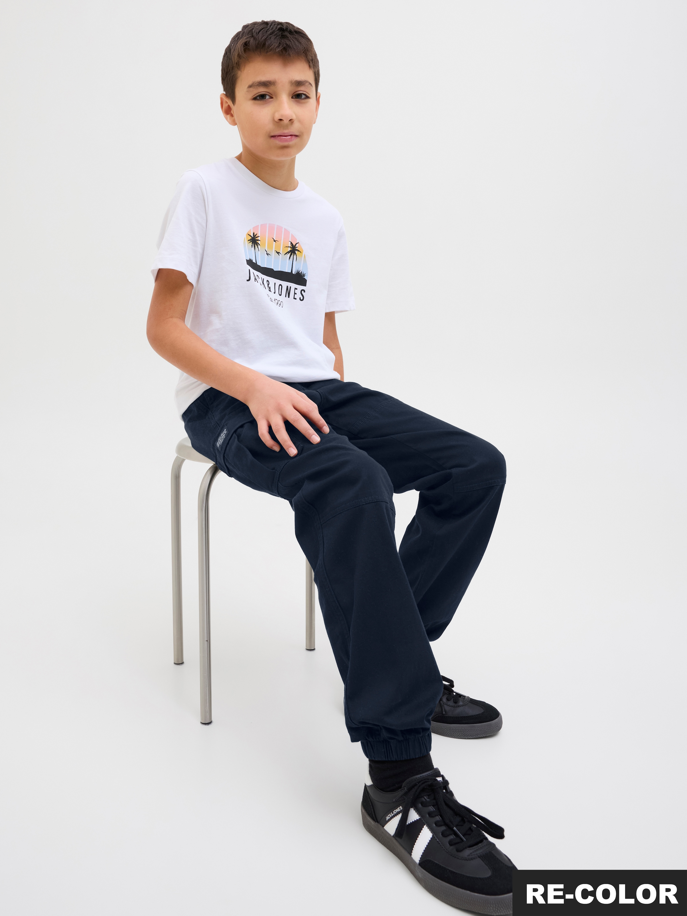 Jack & Jones Junior Cargohose »JPSTKANE JJJONNIE CUFFED CARGO JNR«