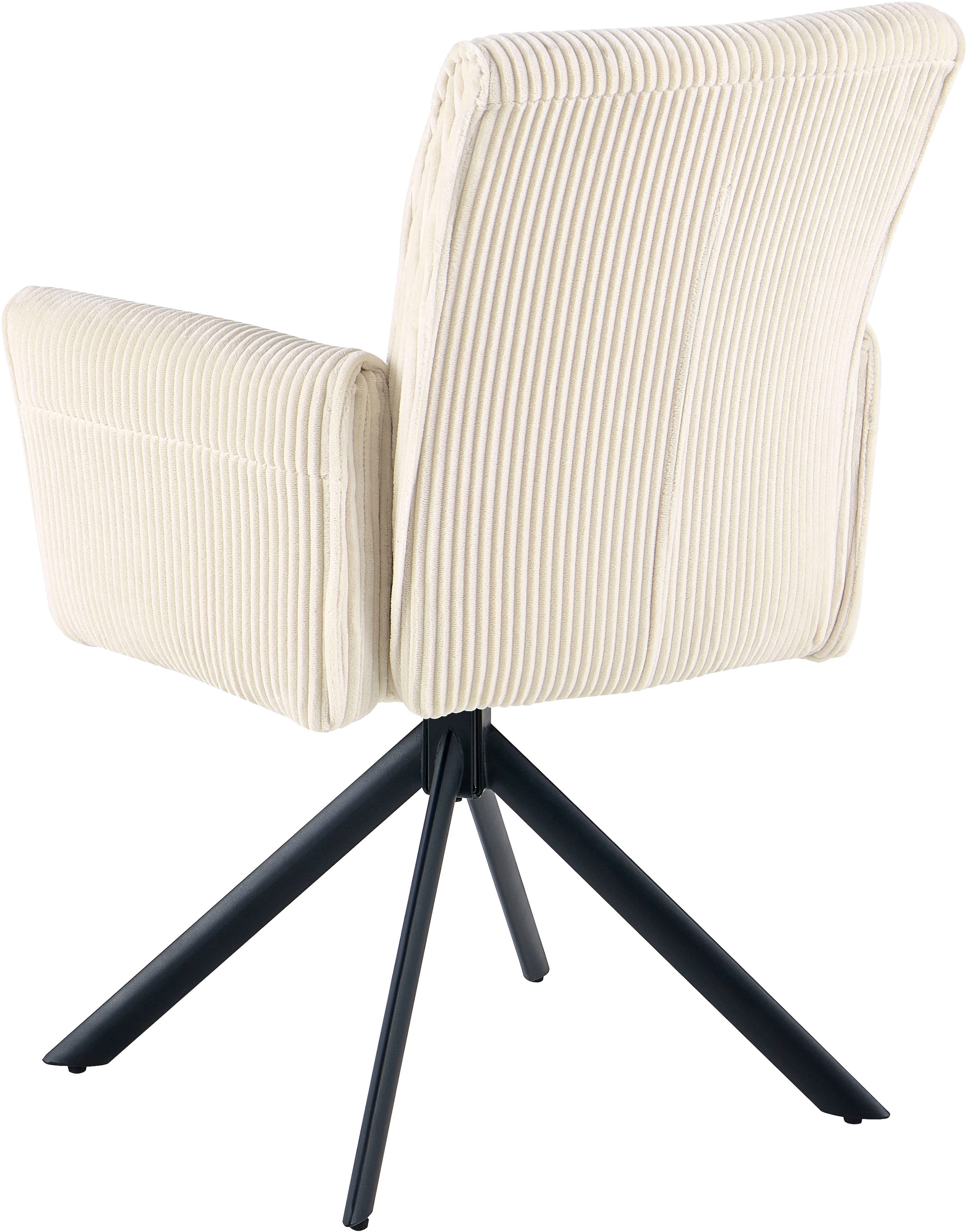 OTTO home Esszimmerstuhl »Viola, 2er-Set« (Set) 2 Stk.gemütlicher Armlehnstuhl mit Federkern, 360° drehbar, viele Varianten