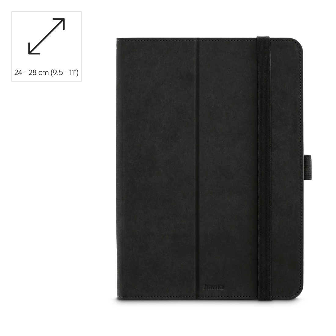 Hama Tablet-Hülle »Schutzhülle "Velvet" für Tablets 24 - 28 cm (9.5 - 11")« Tablet mit Einsteckfächer, universell