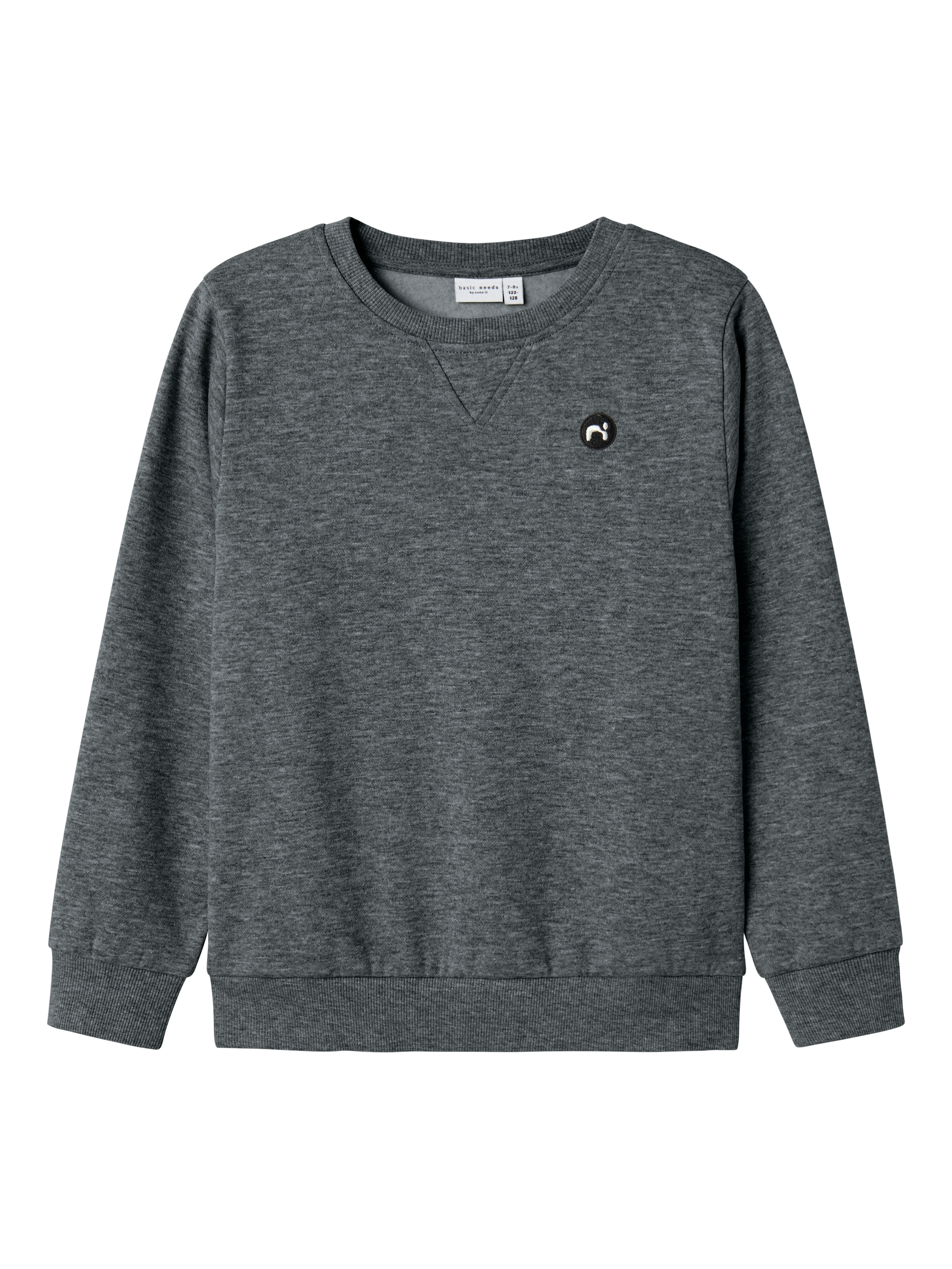 Name It Sweatshirt »NKMVIMO für Jungen mit Bündchen und klassischer Form«, unifarben, casual, regular fit, Baumwollmischung, Rundhals