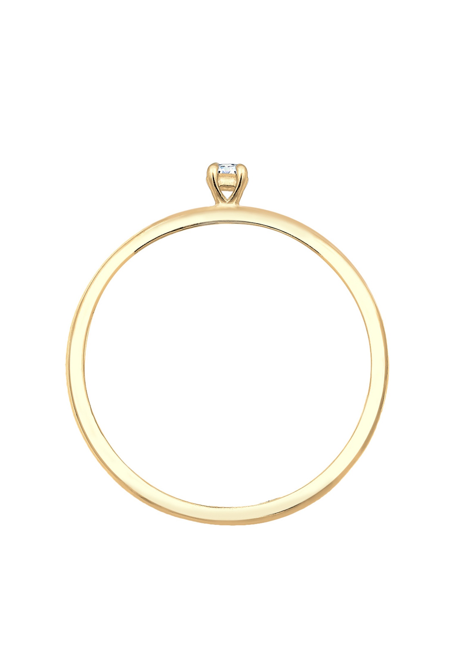 Elli DIAMONDS Diamantring »Ring Diamant Weiß Brillantschliff (0.015 ct) 585 Gelbgold«