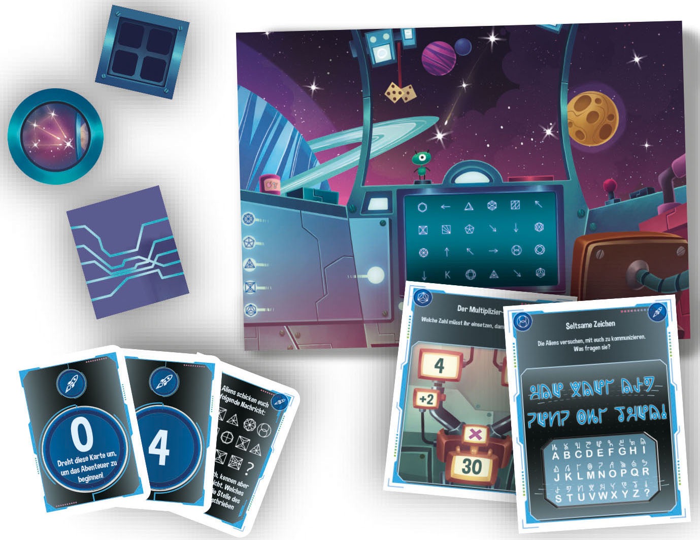 Clementoni® Spiel »Galileo, Escape Game Flucht aus dem All«, Made in Europe