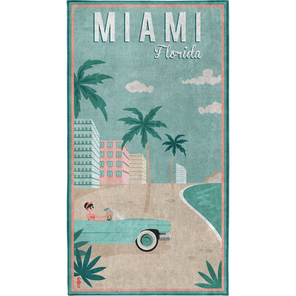 Seahorse Strandtuch »Miami«, (1 St.), mit Miami Beach Aufdruck kaufen
