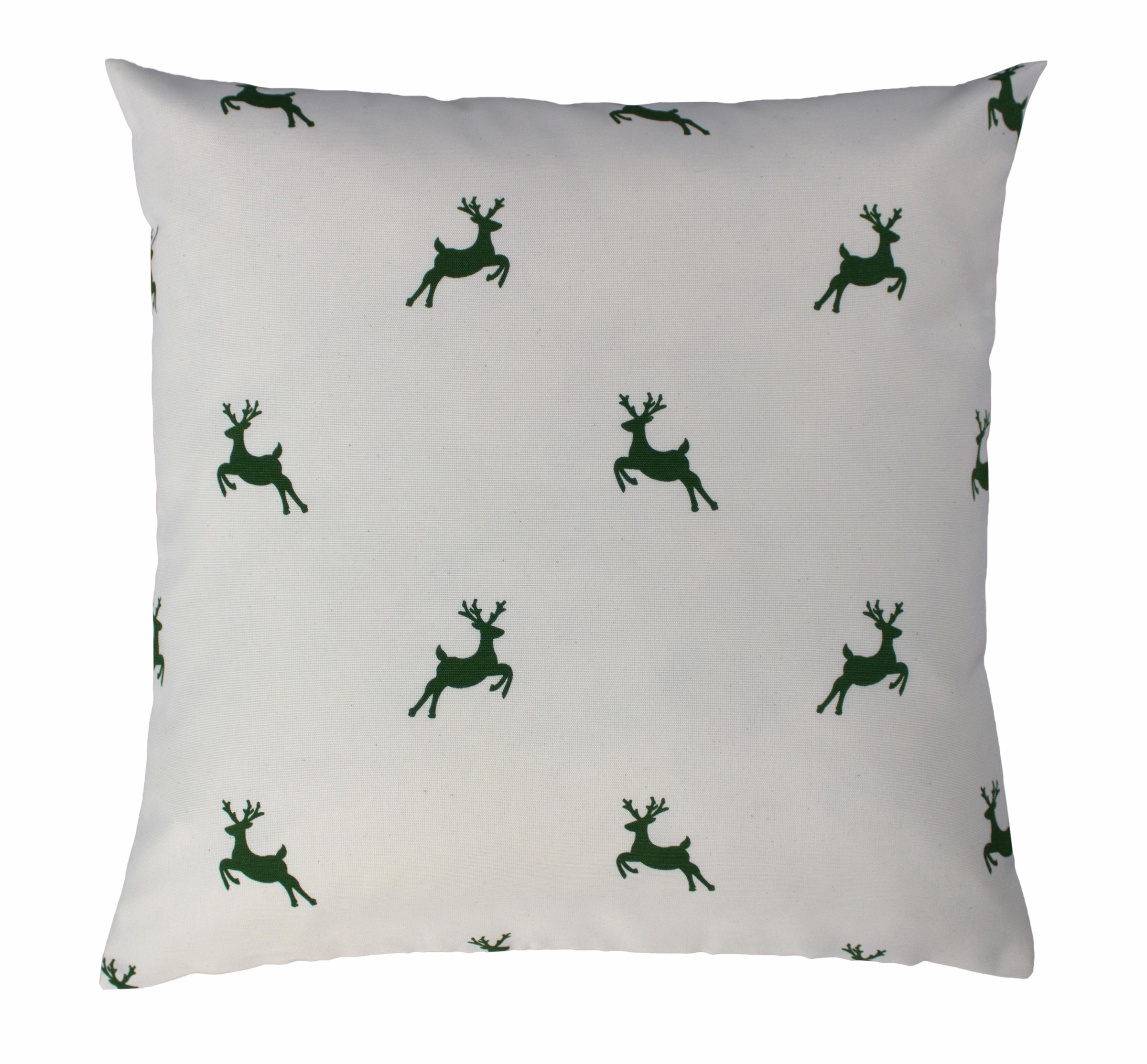 Vhg Dekokissen »Hans Hirsch« Reißverschluss in grün, Größe B/L: 50 cm x 50 cm