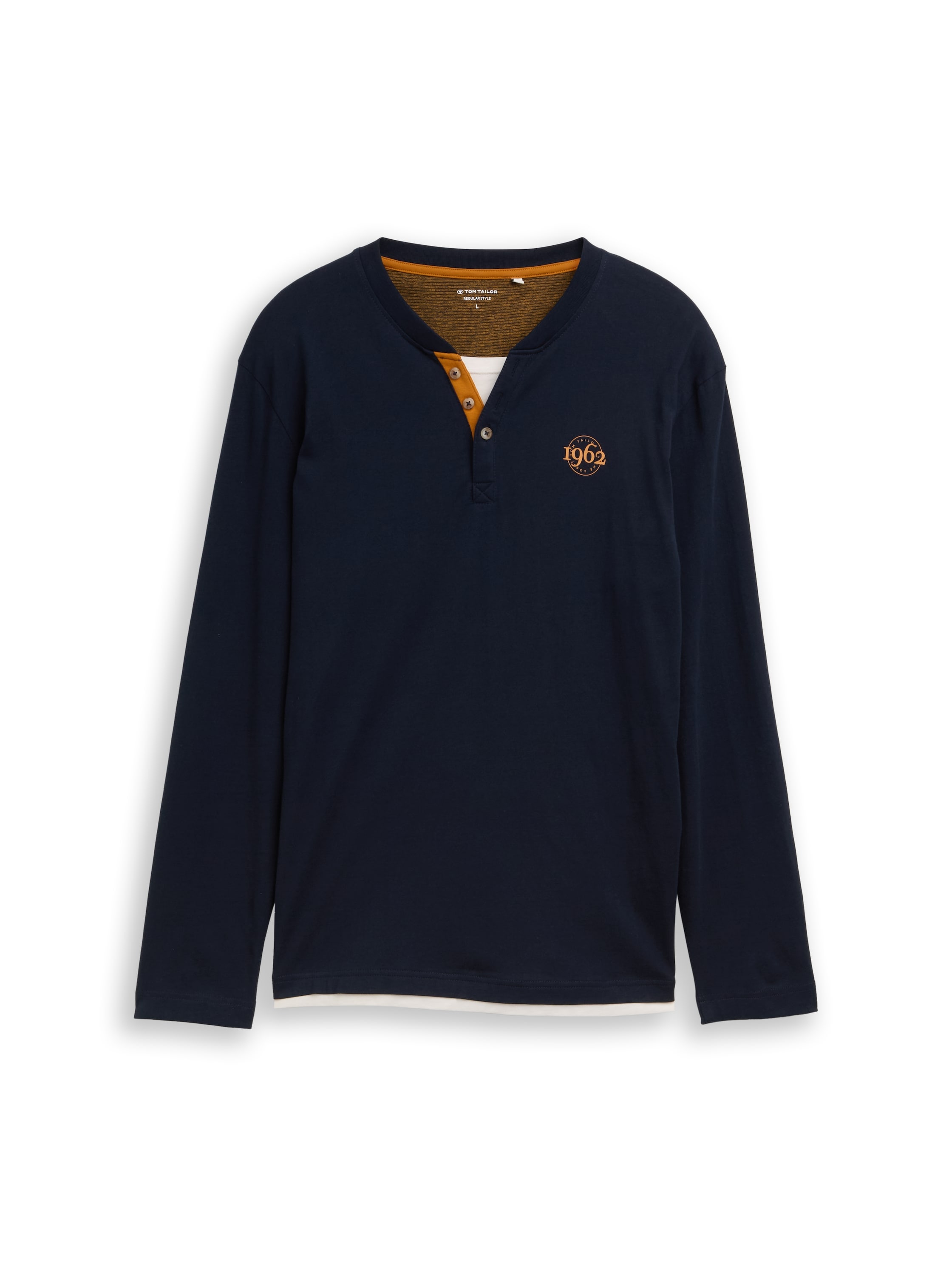 TOM TAILOR Langarmshirt mit Logo Print