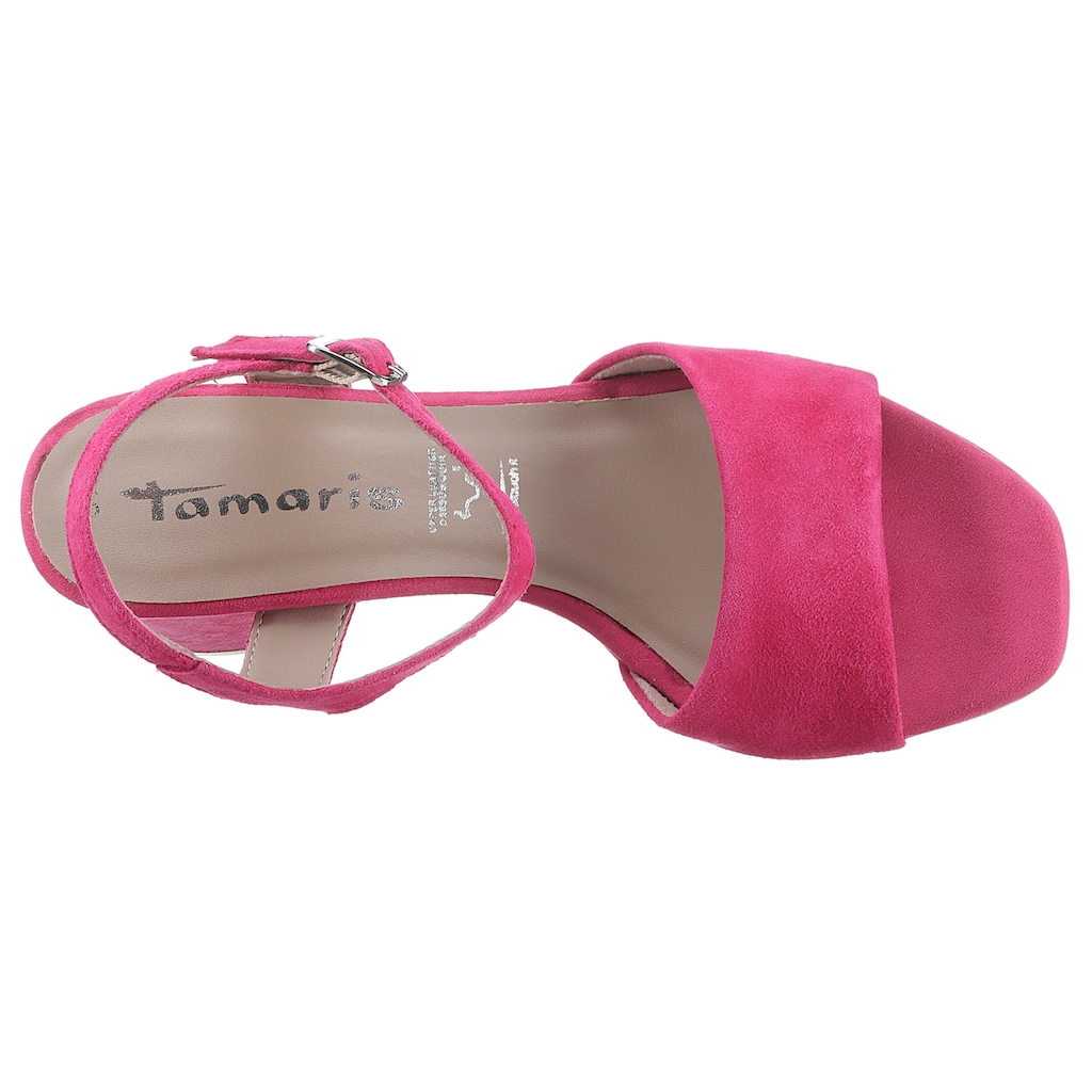 Tamaris Sandalette, Sommerschuh, Sandale, Blockabsatz, mit Touch It-Ausstattung