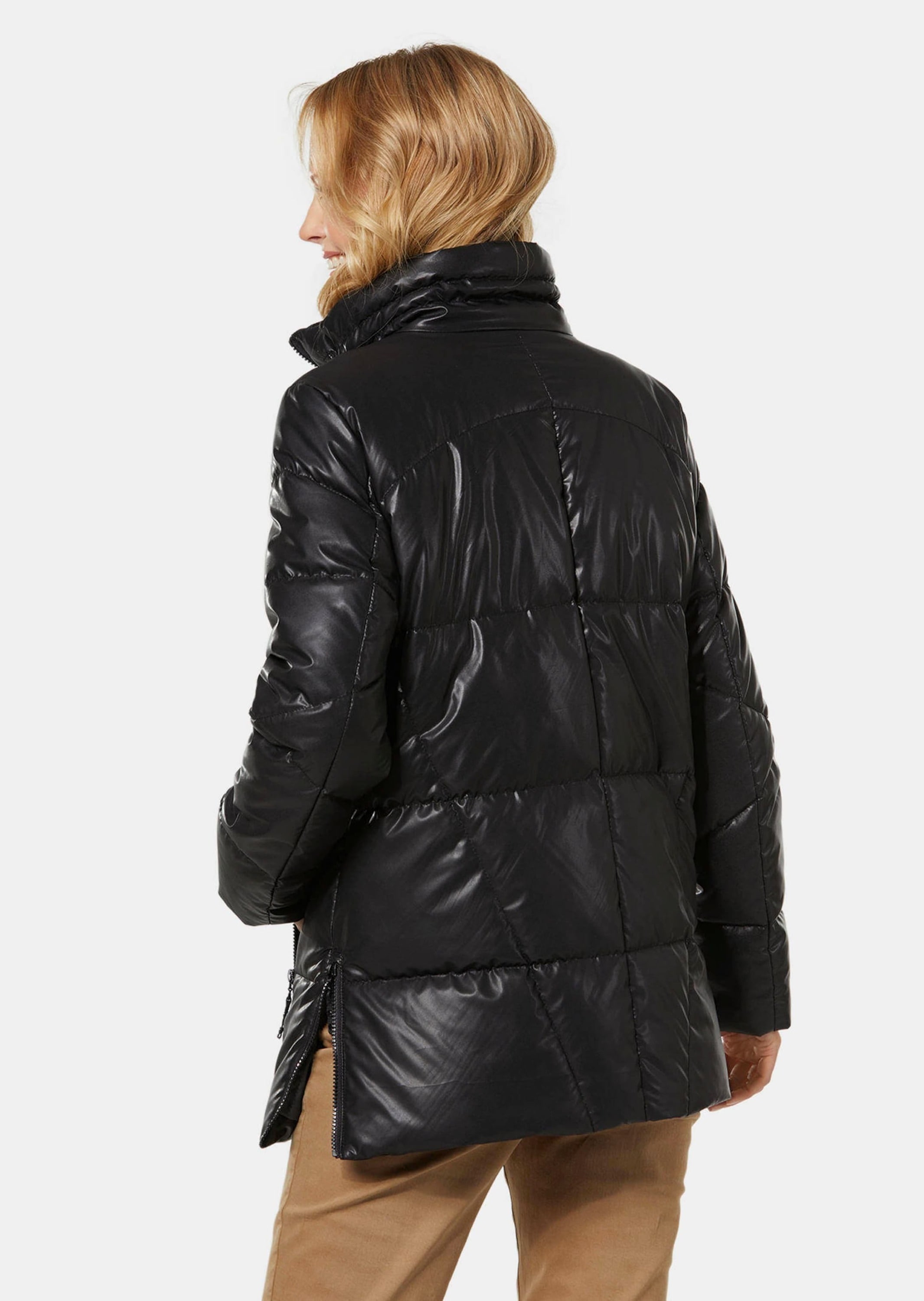 GOLDNER Kurzjacke »Steppjacke in Lederoptik«