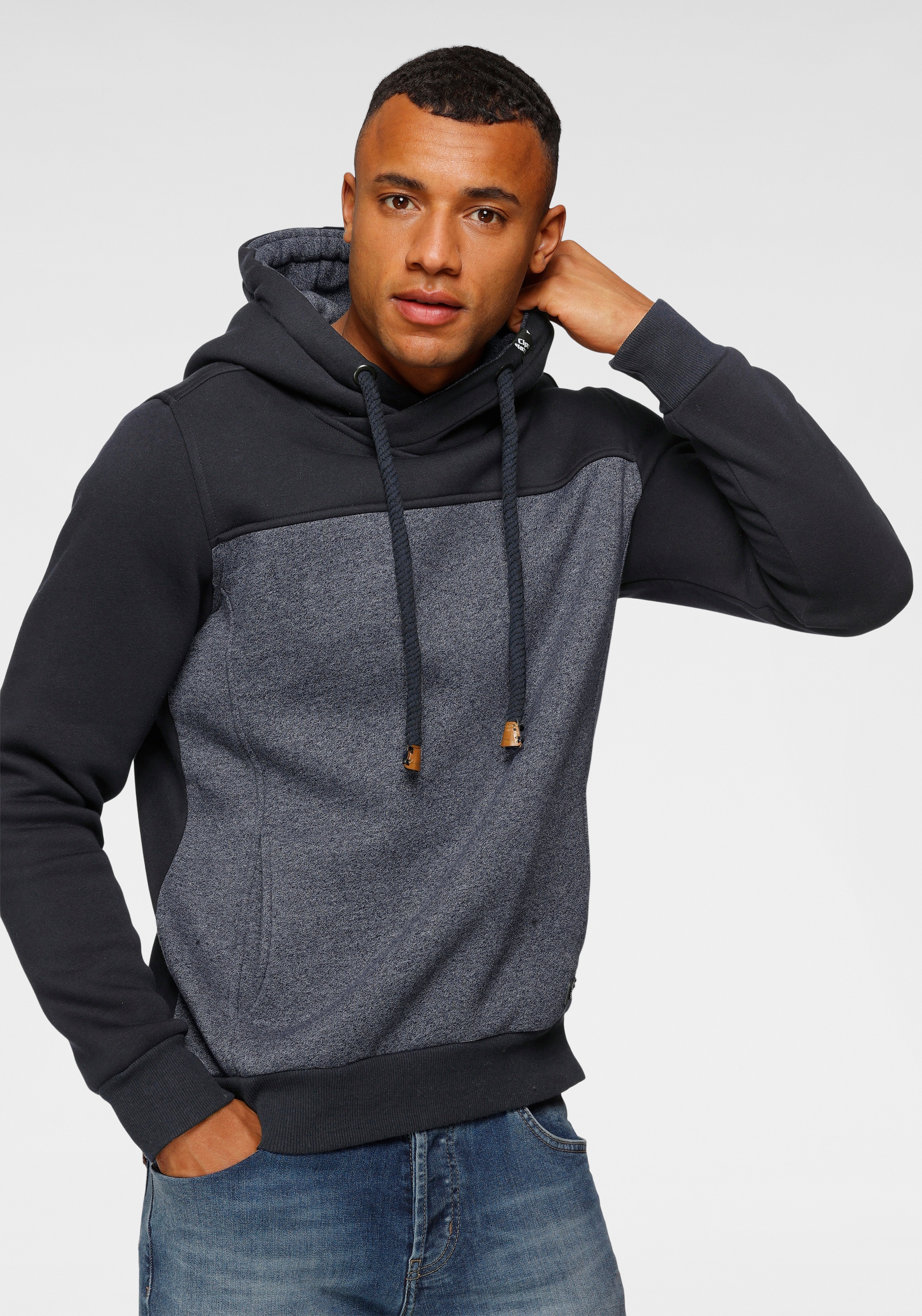 Cipo & Baxx Kapuzensweatshirt, Color Blocking