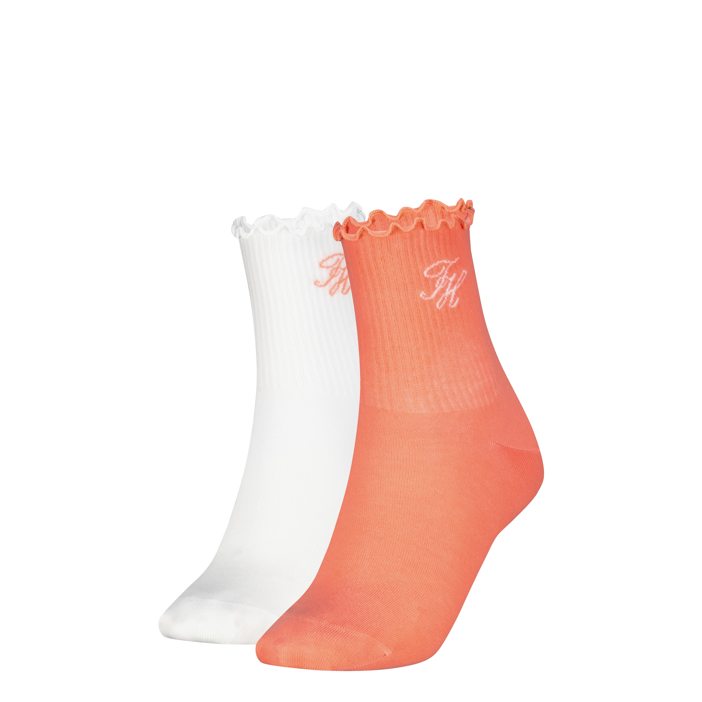 Tommy Hilfiger Kurzsocken »TH WOMEN SHORT SOCK 2P REFINED MONOGRAM« 2 Paar, 