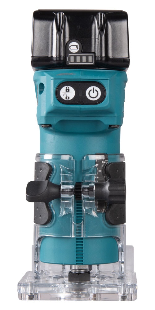 Makita Akku-Fräse »Kantenfräser »DRT52Z« 6 mm, 30.000 min⁻¹, ohne Akku und Ladegerät« leichte bürstenlose Akku-Kantenfräse für Tischler und Hobbyhandwerker