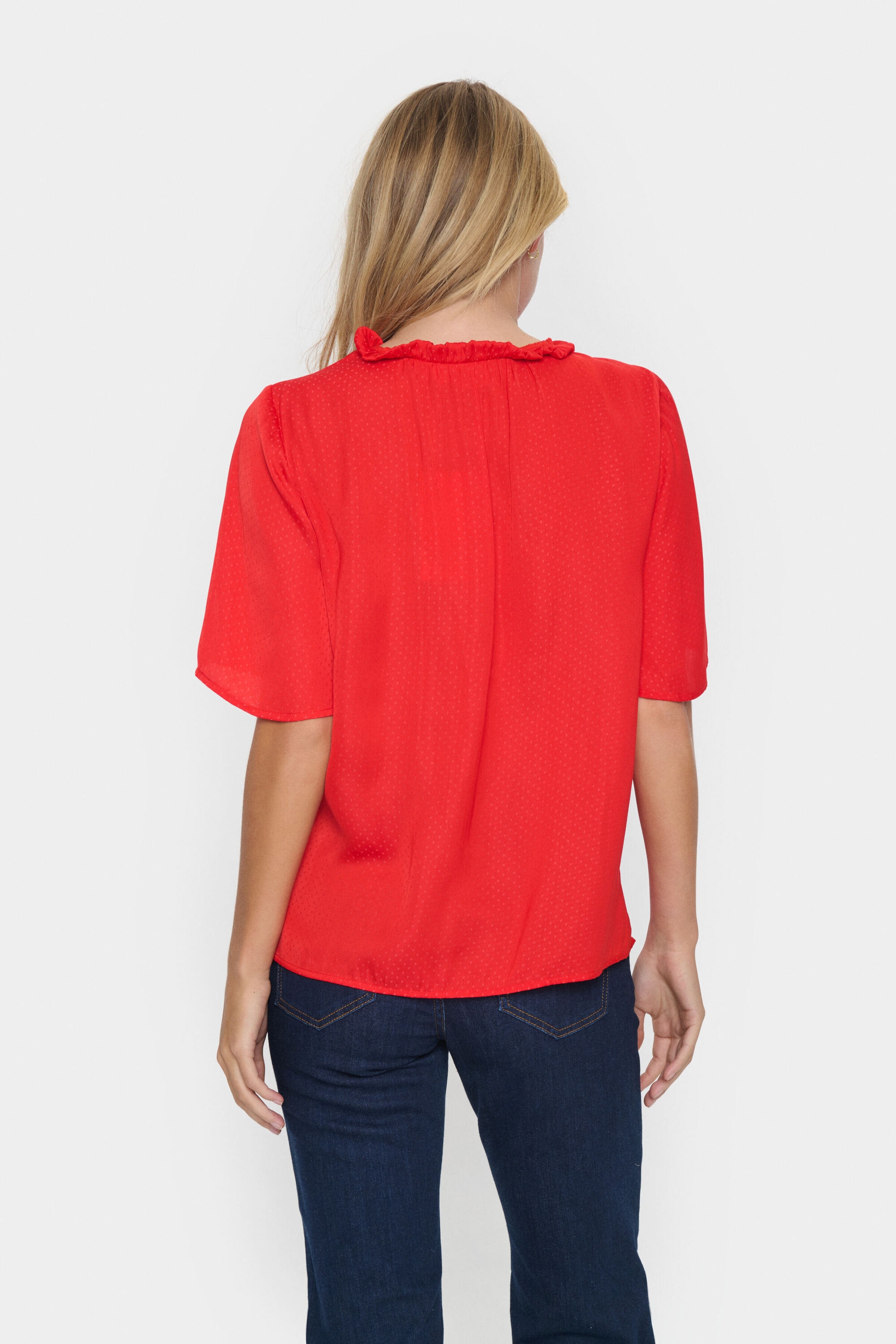 Saint Tropez Kurzarmbluse »Damen Bluse kurzarm BrianaSZ«