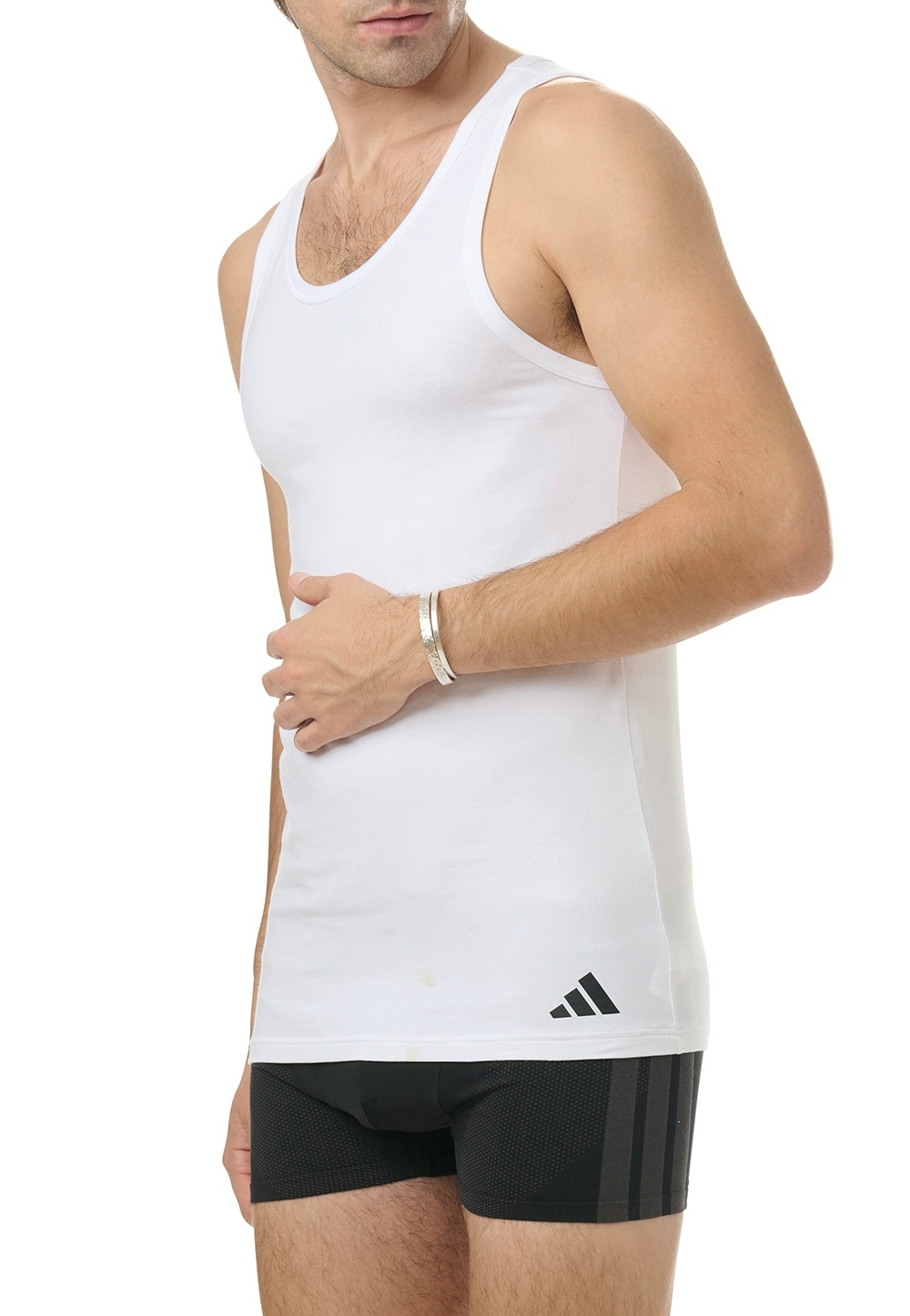 adidas Sportswear Achselhemd »"Active Flex Cotton"«, (2er Pack), mit Heißsiegel-Logo