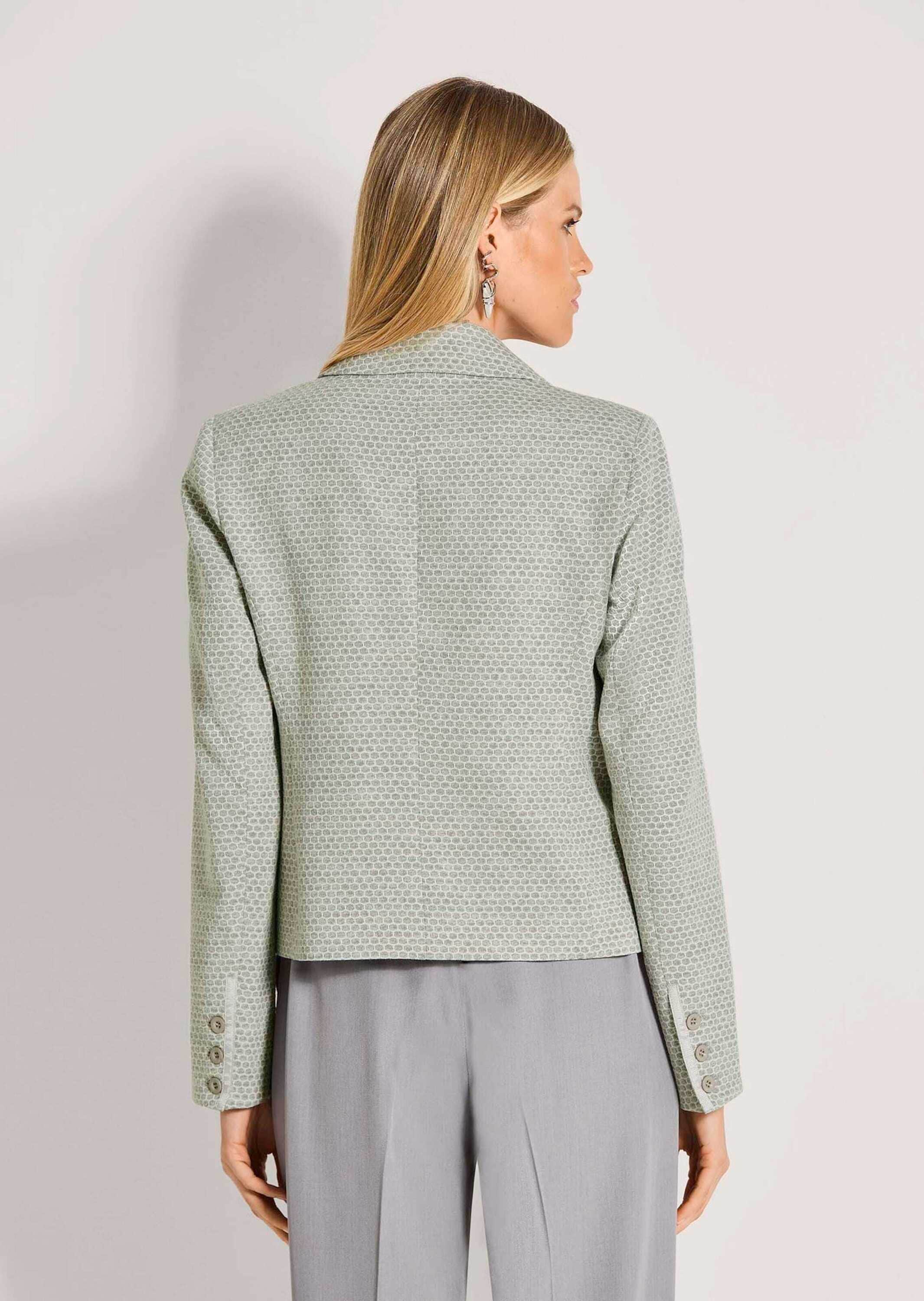 MADELEINE Jackenblazer »Jerseyblazer Kurzblazer mit Wabenmuster« Strukturjersey