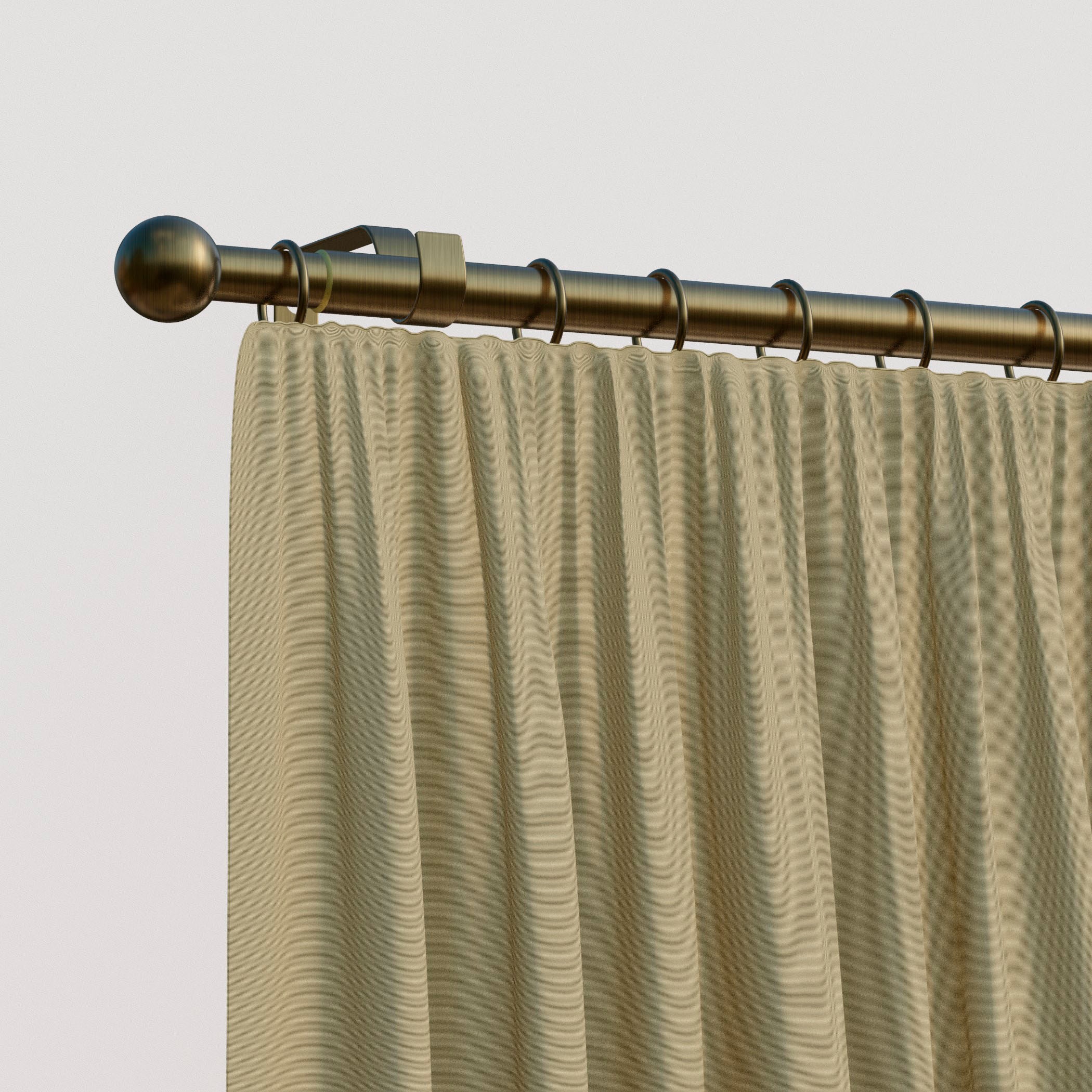 indeko Gardinenstange »Formentor« Ø 20 mm 1 läufig-läufig ausziehbar stufenlos verstellbare Teleskopstange