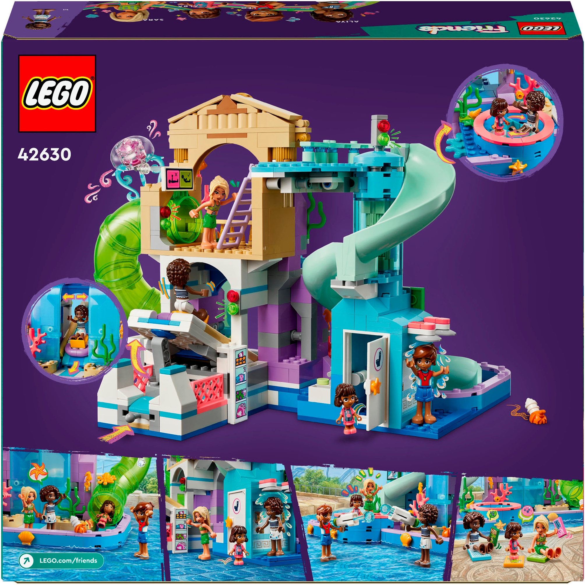 LEGO® Konstruktionsspielsteine »Heartlake City Wasserpark (42630), LEGO Friends«, (814 St.), Made in Europe
