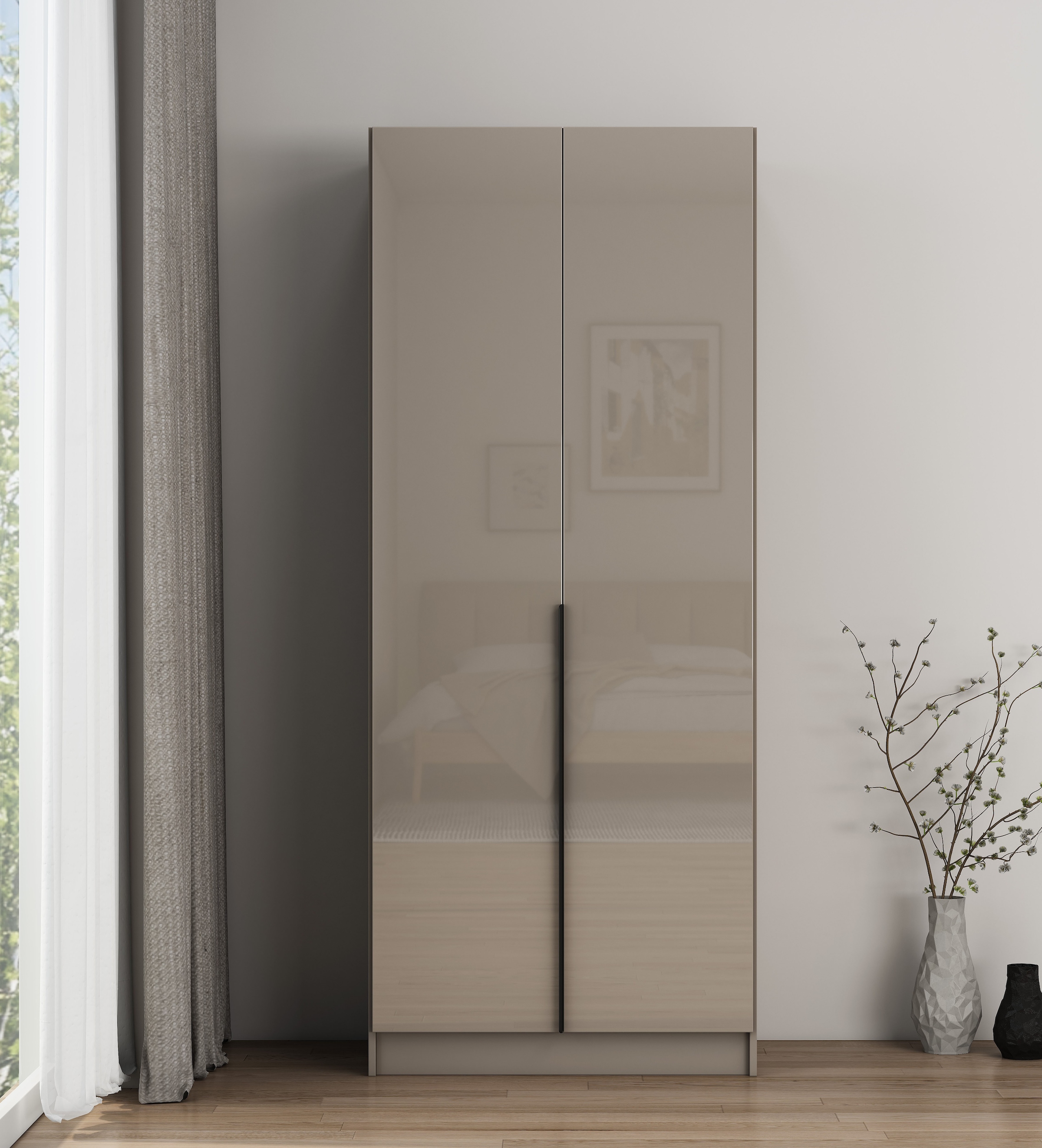 OTTO home Kleiderschrank »Annor Schlafzimmerschrank Breite 82cm hochglanz Schrank Garderobe«