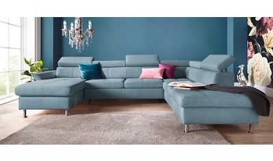 exxpo - sofa fashion Wohnlandschaft, inkl. Kopf- bzw. Rückenverstellungwahlweise mit... kaufen