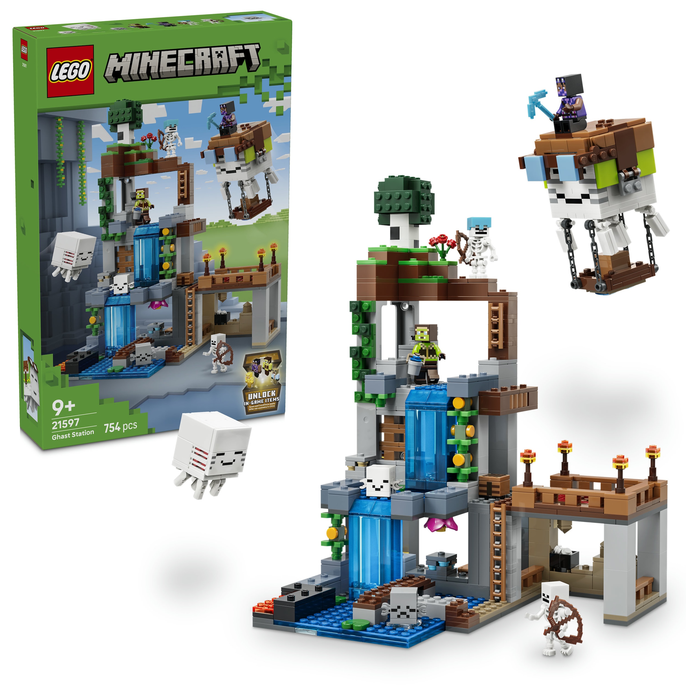 LEGO® Konstruktionsspielsteine »Ghast-Station (21597), LEGO Minecraft« Made in Europe